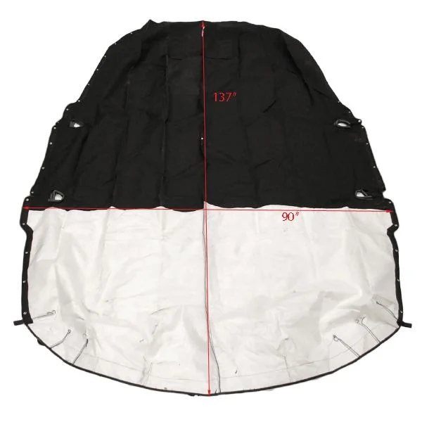 Sea Ray Boat OEM Cockpit Cover 1948789 | 175 Sport w/ Snaps Black 2011