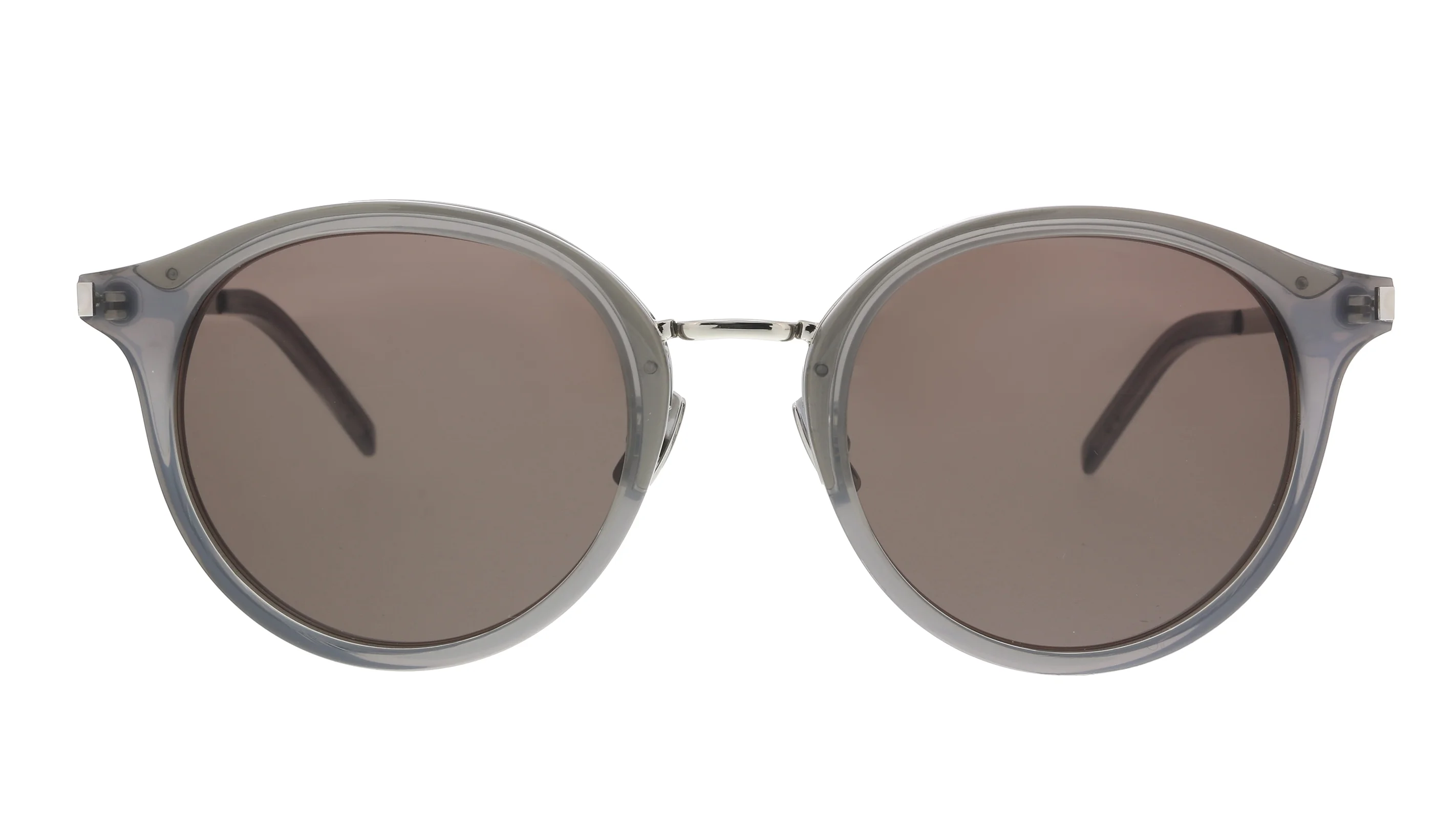 Saint Laurent SL 57-005  Silver  Round Sunglasses for Womens