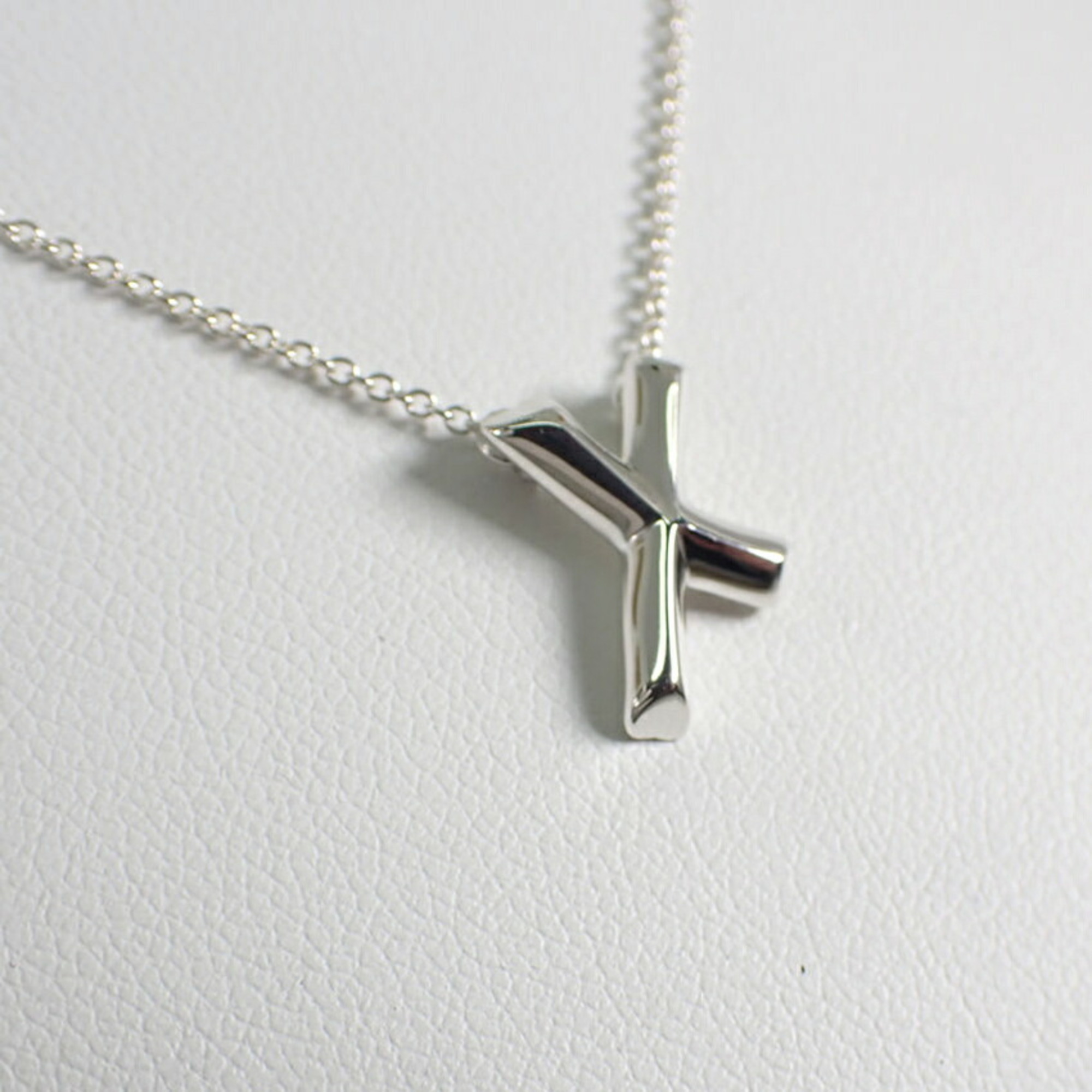 Pre-Owned TIFFANY 925 Tender Heart Kiss Pendant Necklace (Good)