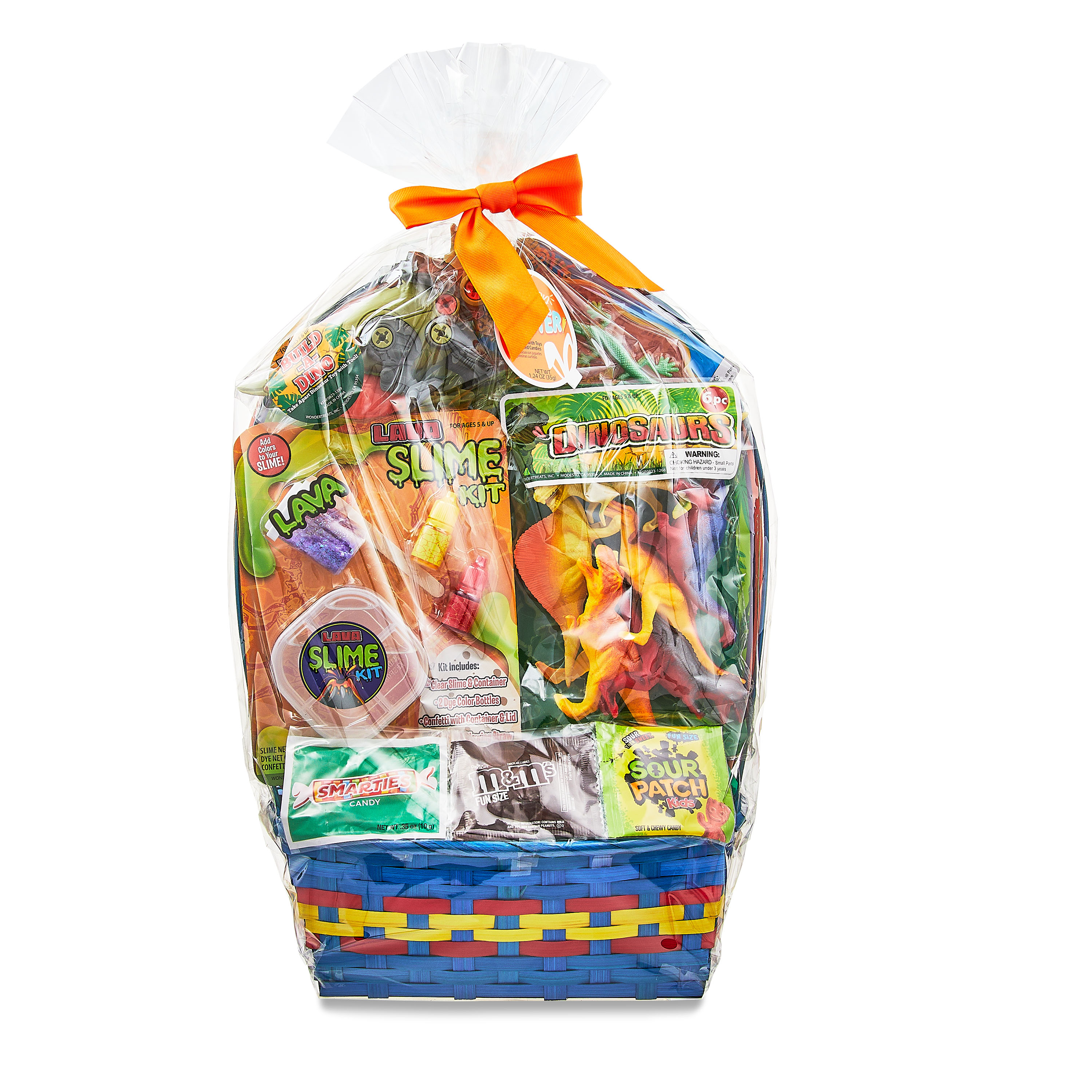 Easter Basket Gift Set Dinosaur Playset and Candies, by Wondertreats