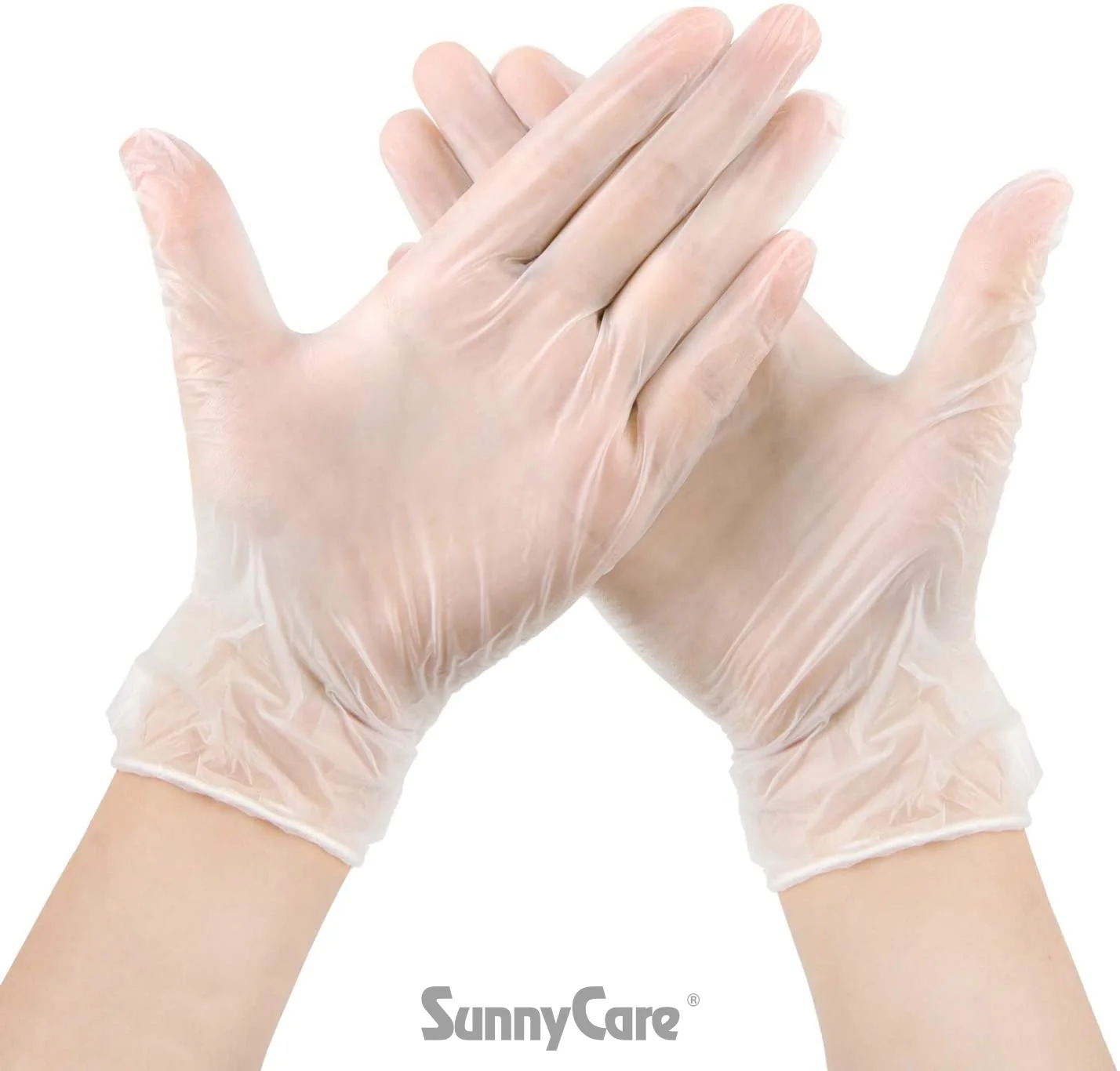 1000pcs Vinyl Disposable Gloves Powder Free (Latex Nitrile Free) SunnyCare  XL