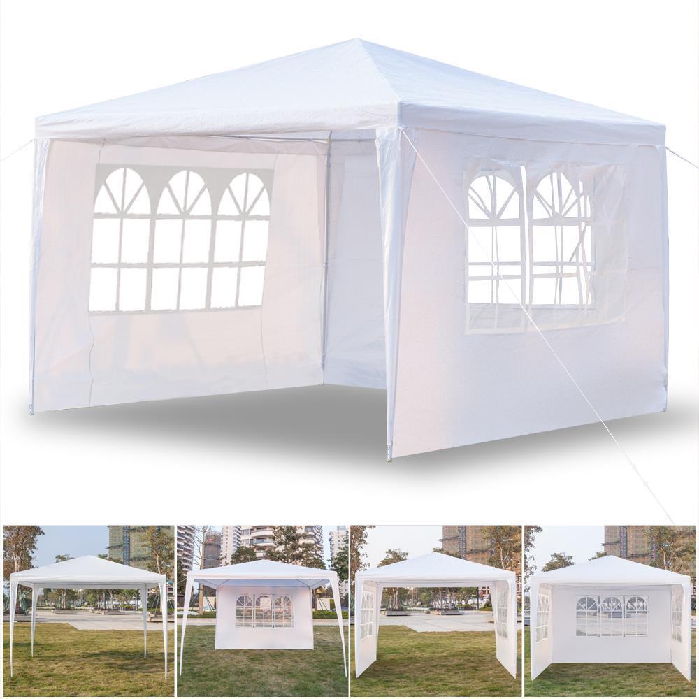 Outdoor Canopy Tent Party Wedding Gazebo Event Waterproof With 3 Walls 10'x10'