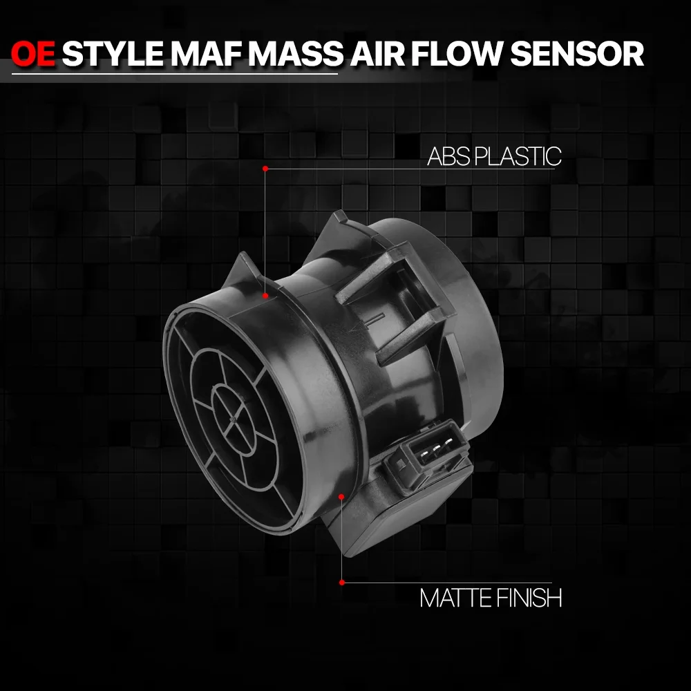 Engine MAF Mass Air Flow Sensor Assembly for 01-10 Santa Fe/Sonata/Sportage 2.7L Fits select: 2001-2006 HYUNDAI SANTA FE, 2005-2009 HYUNDAI TUCSON