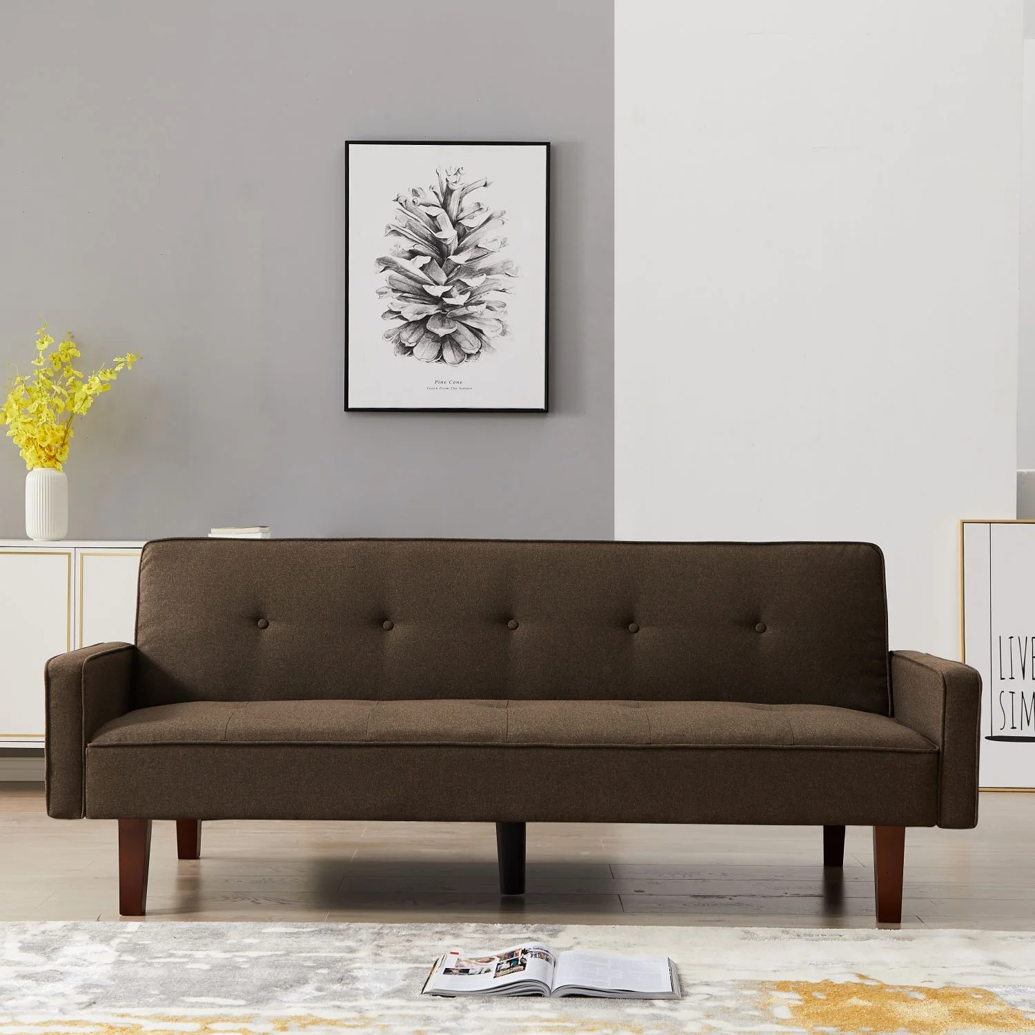 Sofa Bed, Solid Color, Simple Combination, Adjustable, Living Room, Couch, Manufacture, Comfort, Durable, Stylish