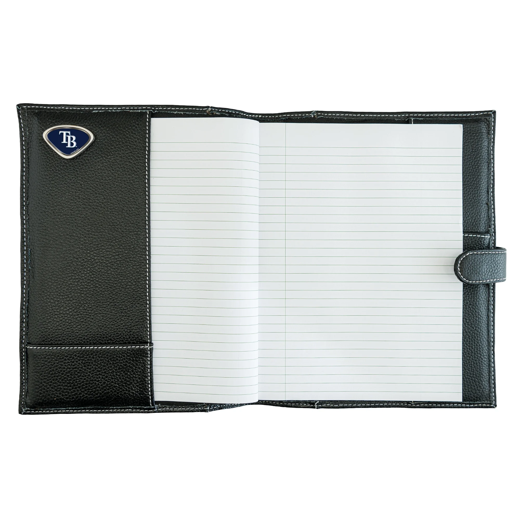 Black Tampa Bay Rays Leather Journal