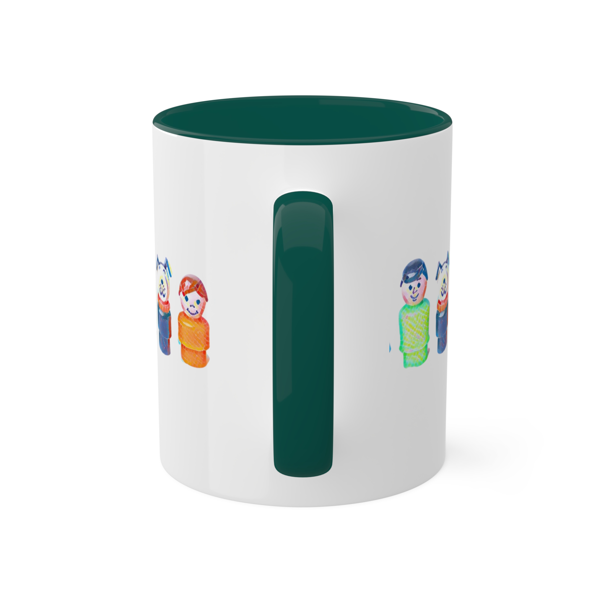 Vintage Fisherprice inspired little people vintage mug, retro mug