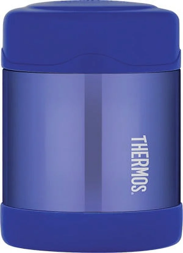 Thermos F3003BL6 10-ounce Stainless Steel Vacuum-Insulated Food Jar (Blue)