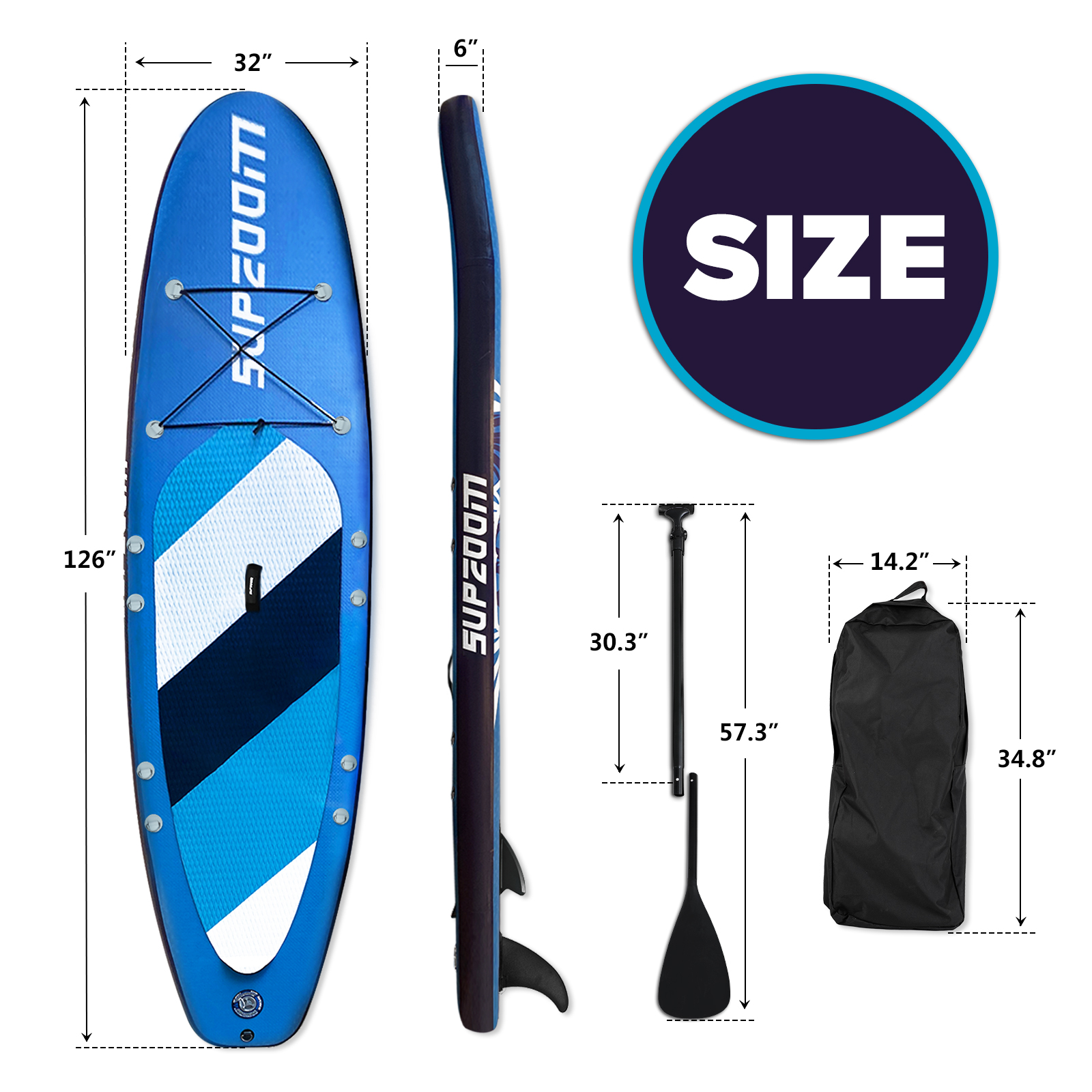 SUPZOOM Turtle Animal Style Inflatable 10'6×32