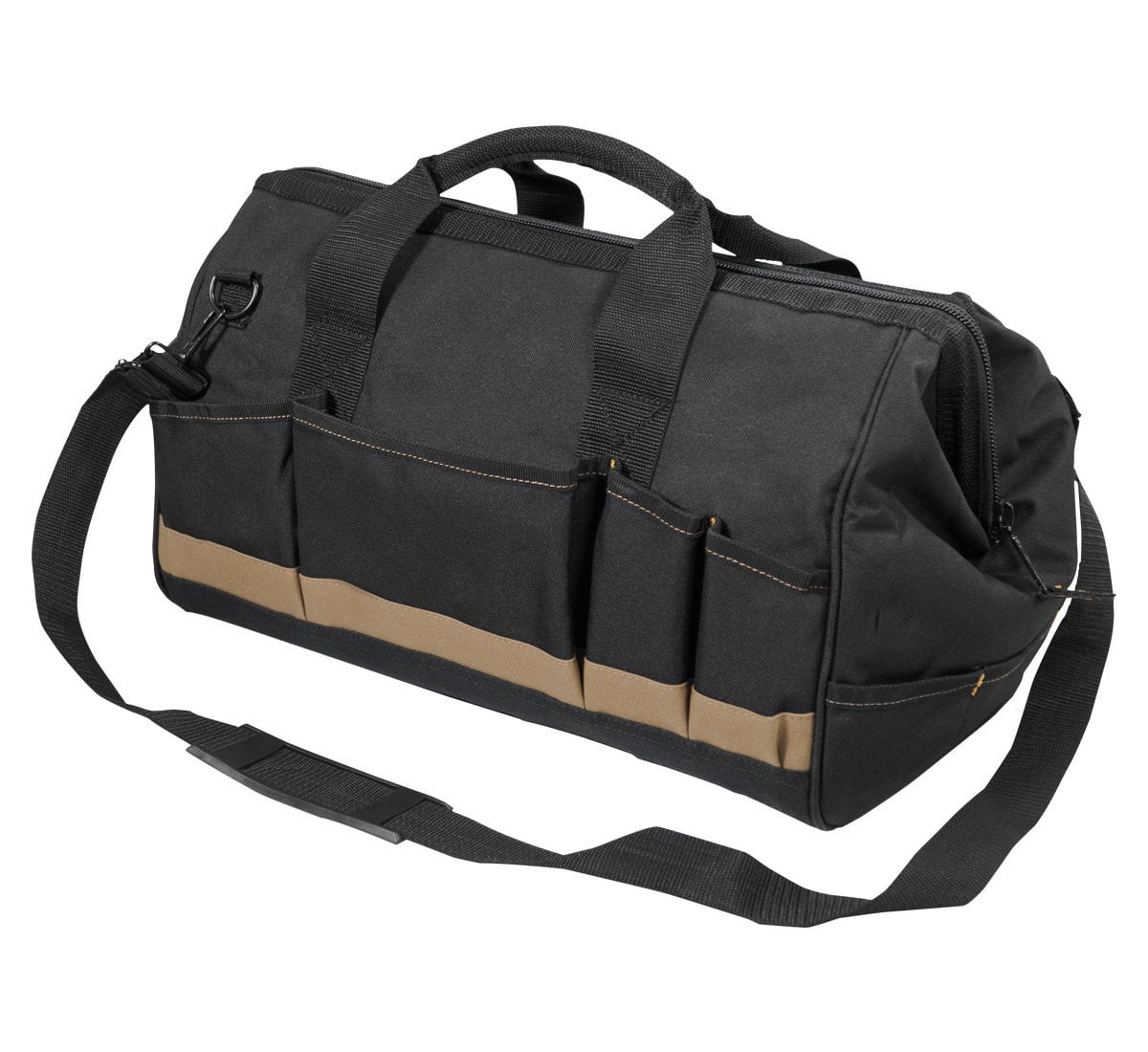 CLC Custom Leathercraft 1163 18-Inch Megamouth Tote Bag, 25 Pocket