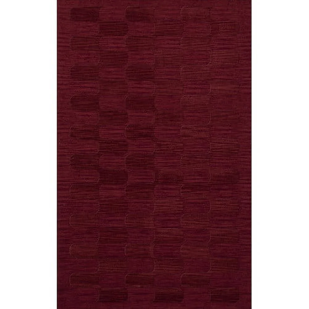 Dalyn Dover Area Rug DV9 Dv9 Rich Red Grid Waves 12' x 15' Oval