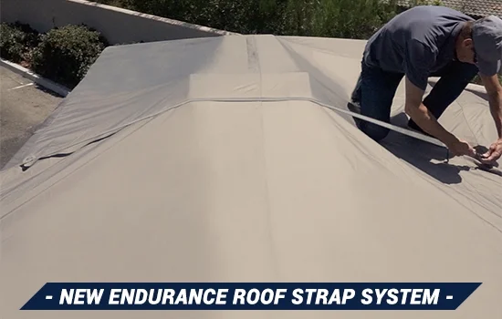 Goldline Class A RV Covers by Eevelle | Fits 30 - 32 Feet | Tan