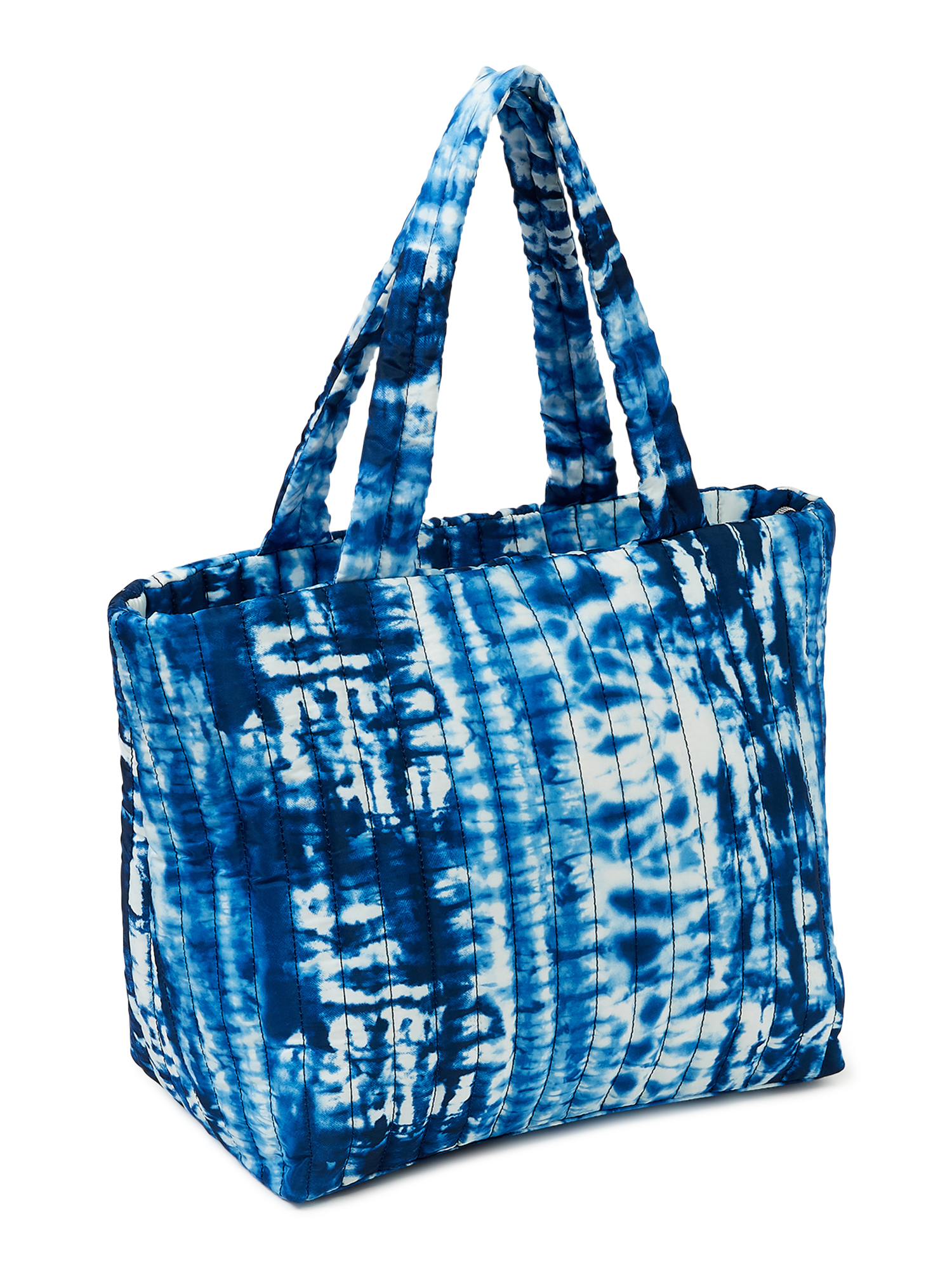 Time and Tru Women's Tara Nylon Tote Bag Tie Dye