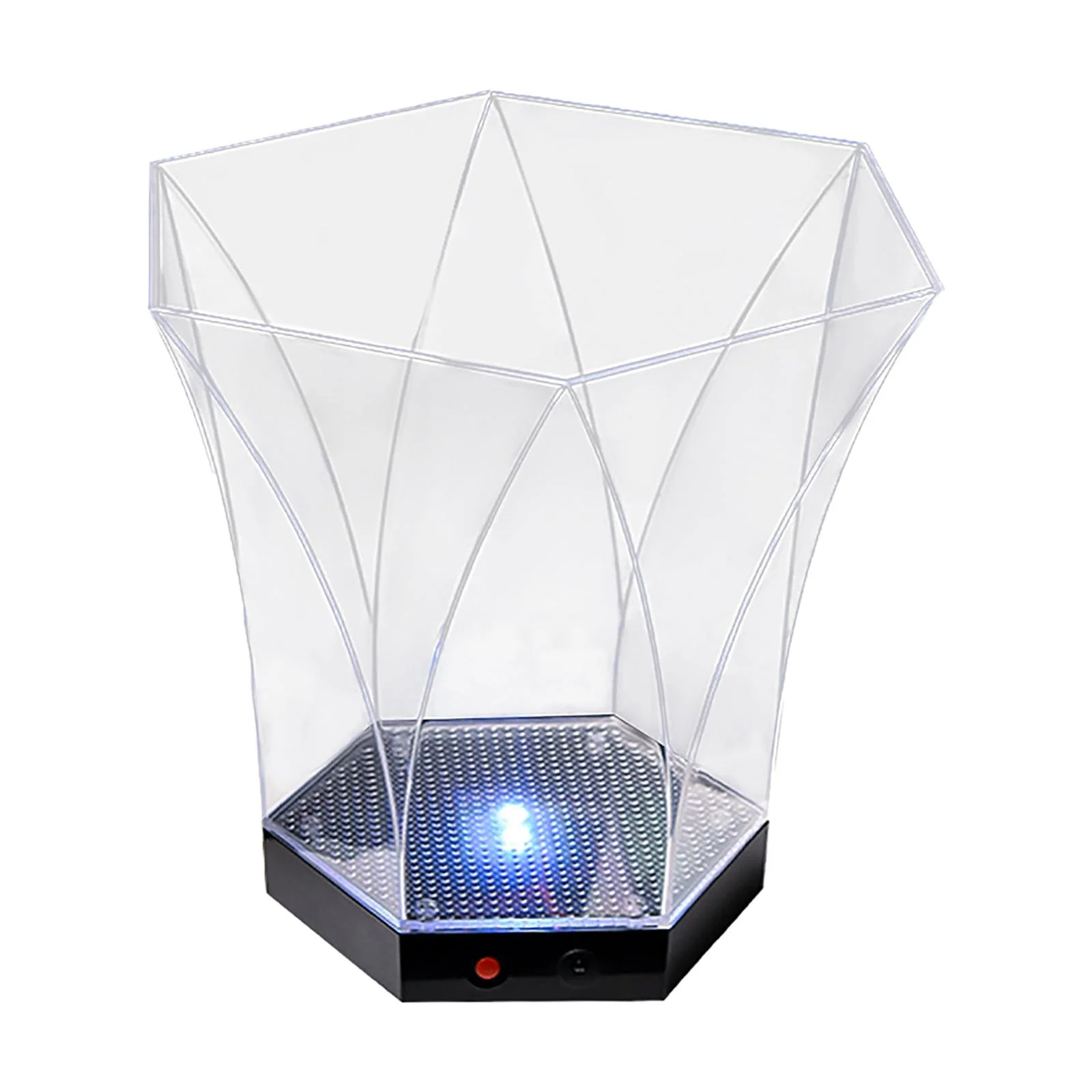 Glowing Ice Bucket with Colorful LED Light 5L Color Changing Power by 2 AA Batteries Accessories for Champagne Bottle Clubs Home