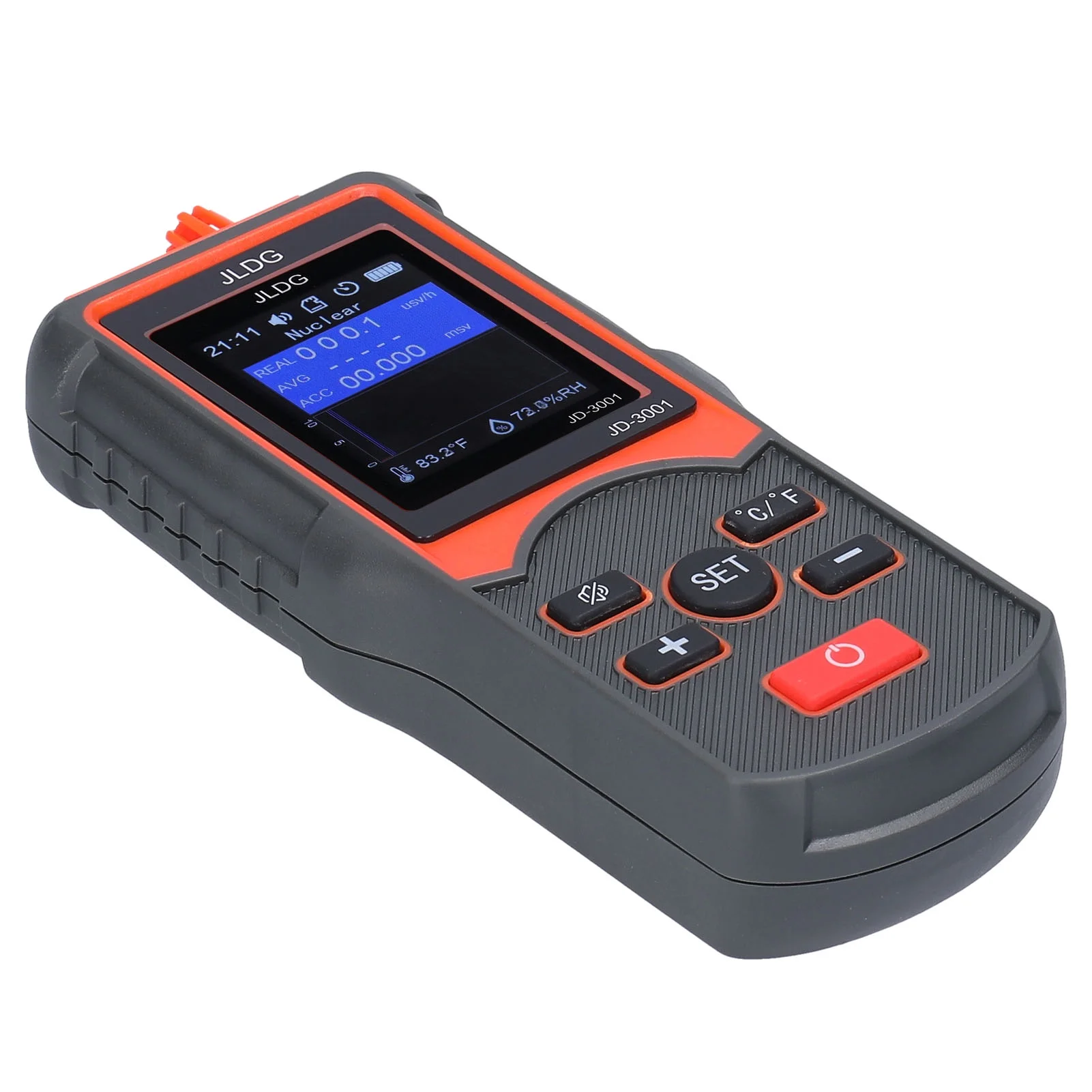 Ametoys JD-3001 Multifunctional Geiger Counter and Electromagnetic Radiation and Humidity Measurement Device with Data Export Function