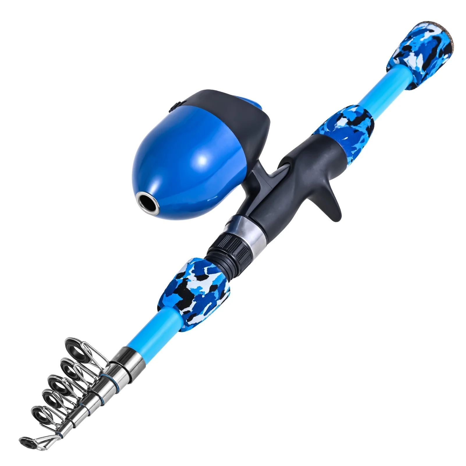 Tomshoo Fishing Kit for Kids Includes Rod, Reel, Stool, Landing Net, and Tackle Box Lightweight and Portable