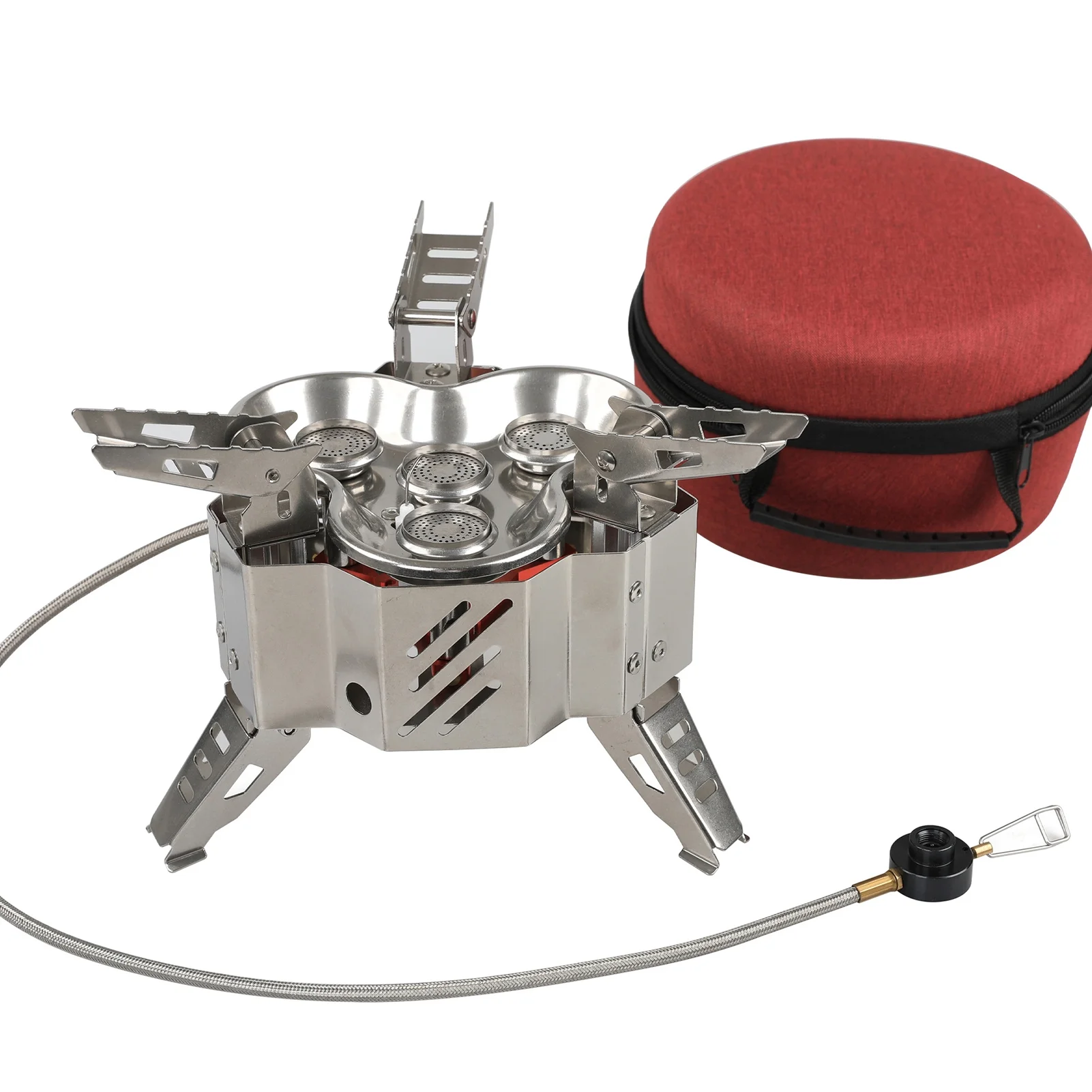 Nebublu Ultralight Camping Gas Stove - Windproof Stove with Storage Bag