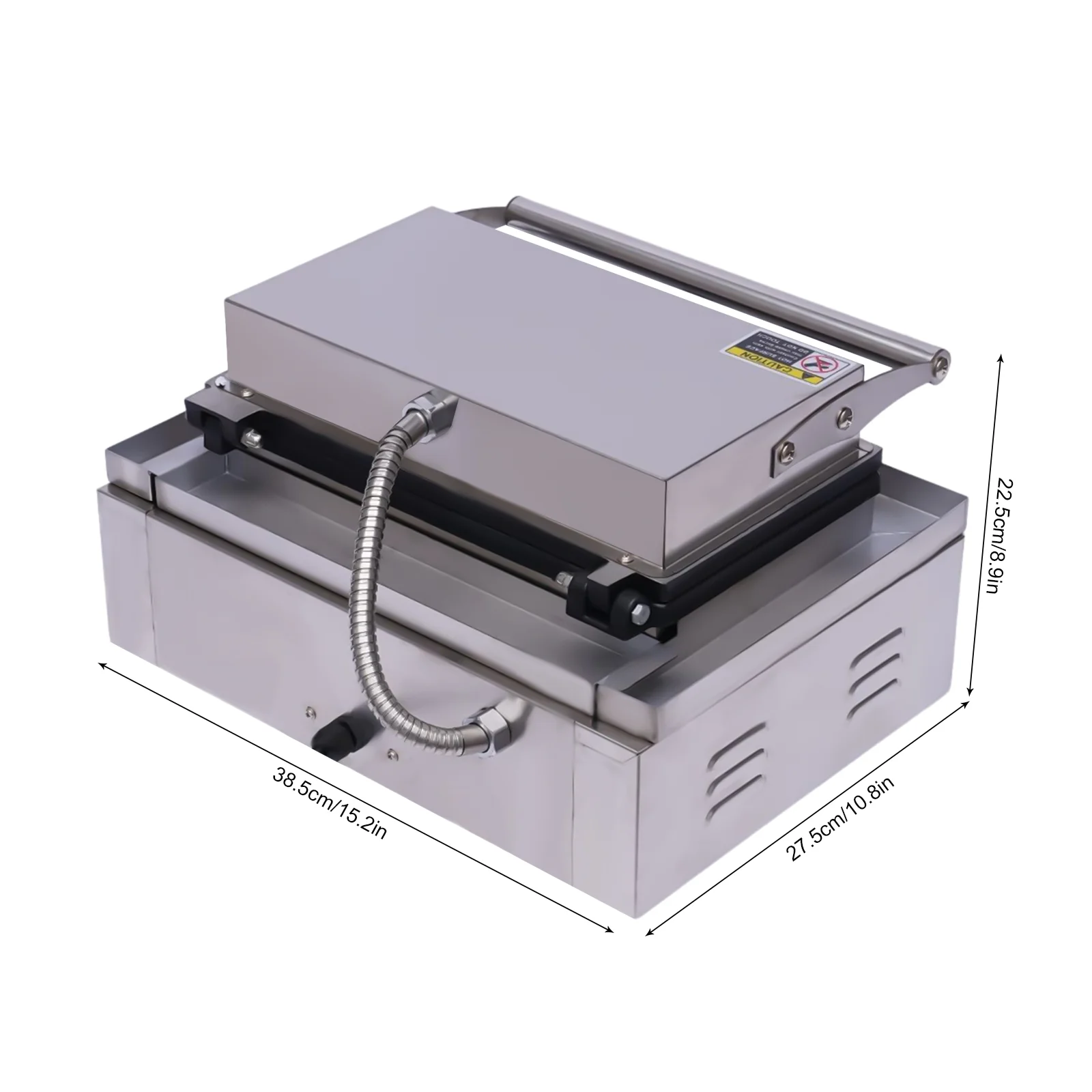 Miumaeov 110V Electric Waffle Hot Dog Maker Iron Baker Machine 6PCS Commercial Nonstick Electric Waffle Maker Machine 1500W Crispy Machine for Commercial Home Use