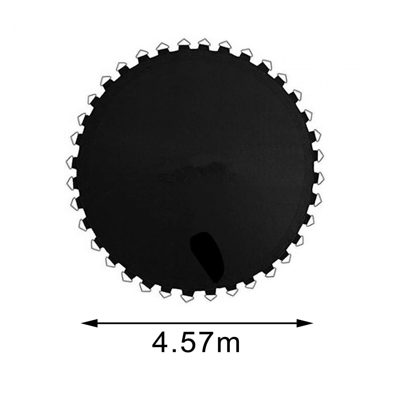 Trampoline Mat Jumping Mat Reusable Workout Durable Outdoor Premium, Black Accessory Gymnastics Lightweight Jumping Cloth Round Jumping Pad 15ft with 90 Buckles