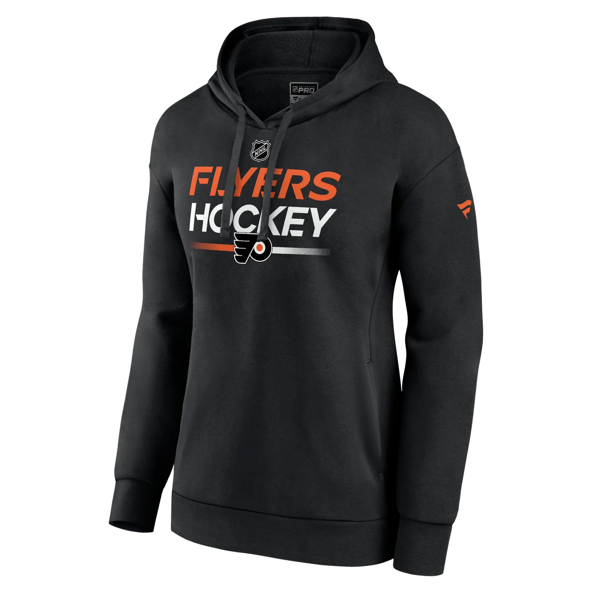 Women's Fanatics Branded Black Philadelphia Flyers Authentic Pro Pullover Hoodie