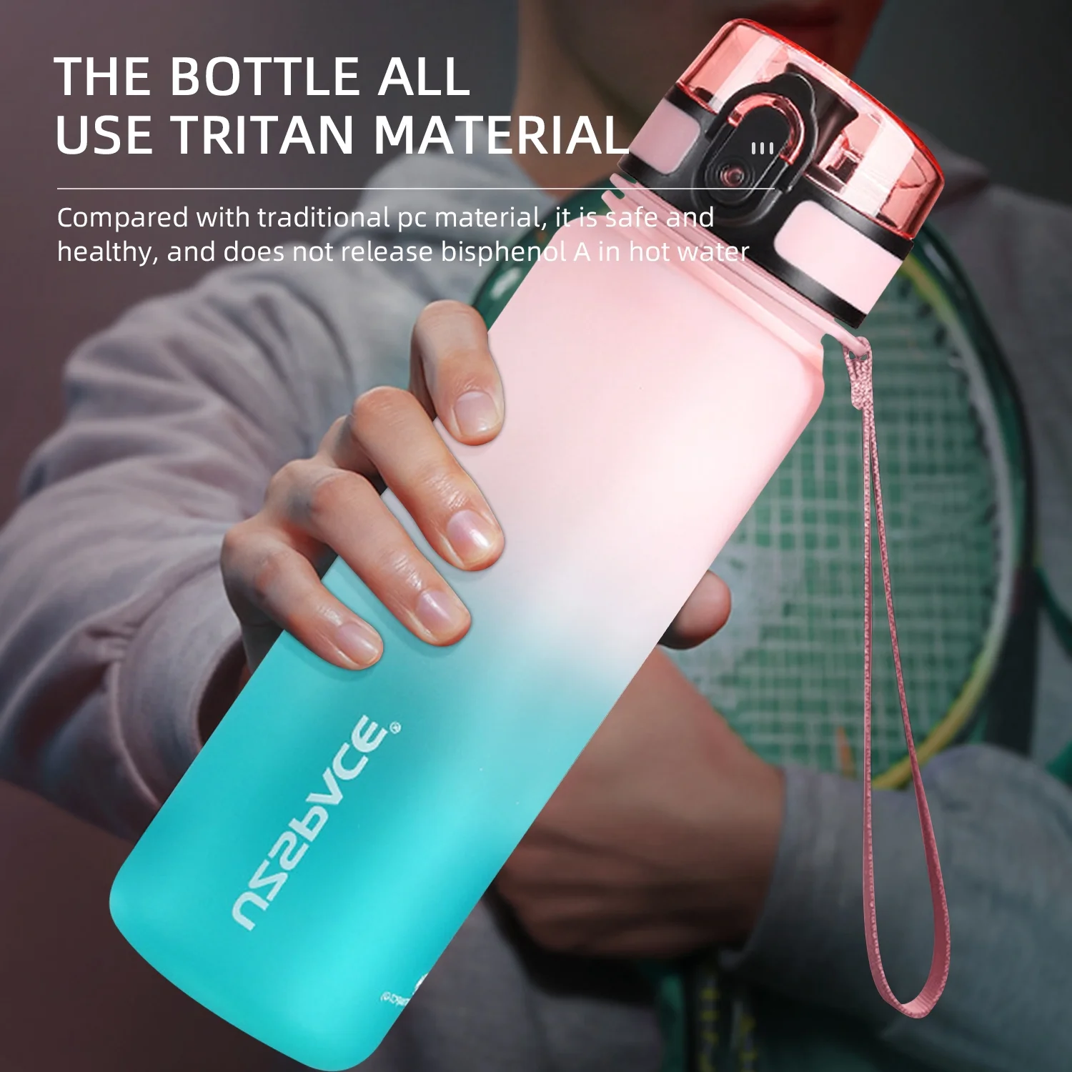 Junovo Sports Water Bottle for Kids and Aults 16oz BAP Free Water Bottle Use for Fitness and Outdoor Enthusiasts