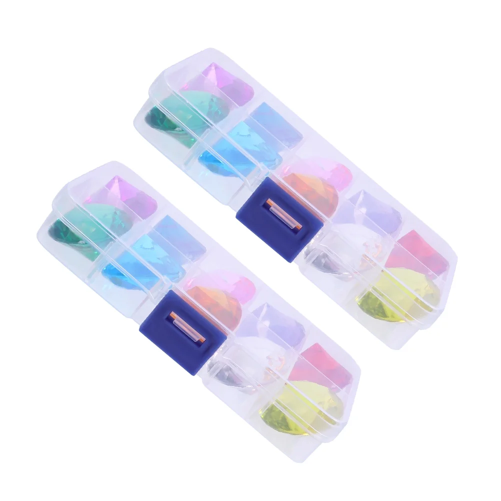 Bestonzon 2 Boxes Big Diamond Toy Big Colorful Diamond Toy Big Diamond Kid Toy for Fun