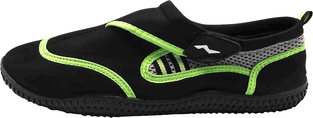 NORTY Mens Water Shoes Adult Male Lake Shoes Black Lime 9 - Runs 1 Size Small