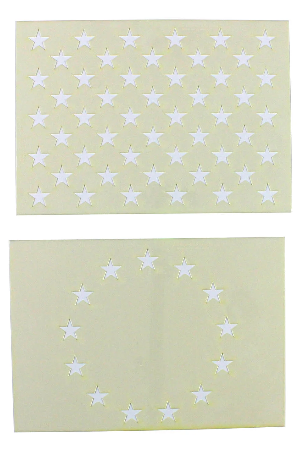13 & 50 Star Field Stencils-2 Piece Set 14 Mil-G-Spec -9.88