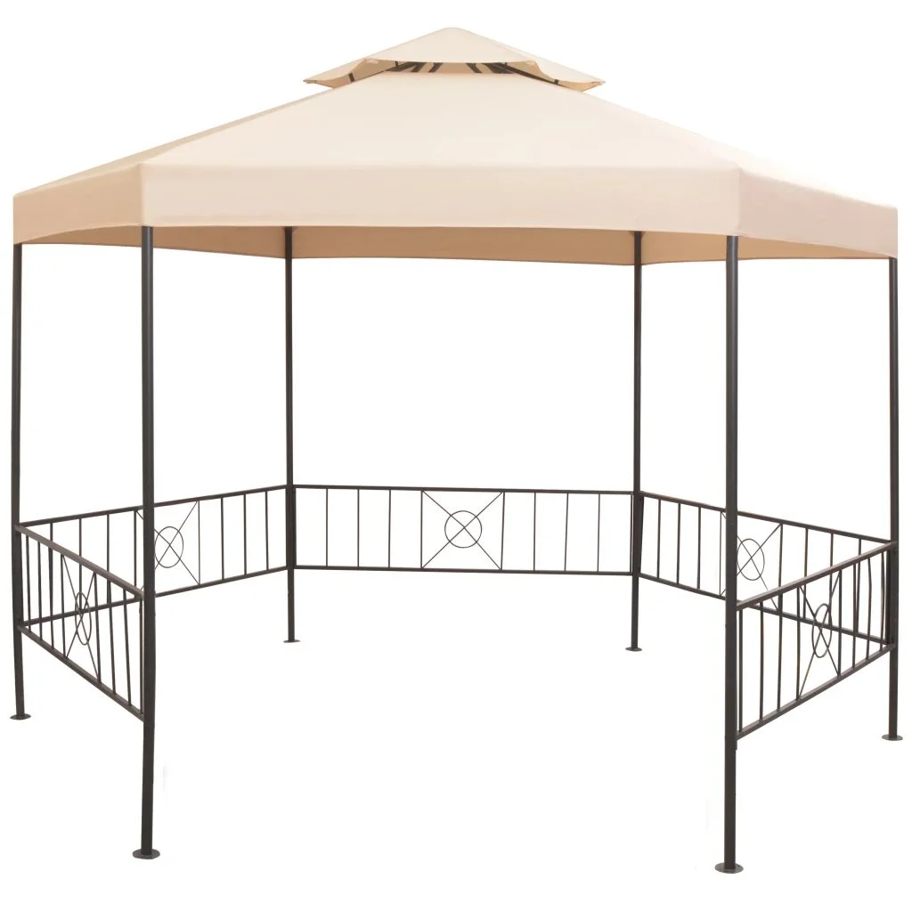 Andoer Garden Marquee Gazebo Pavilion Tent Beige 127.2