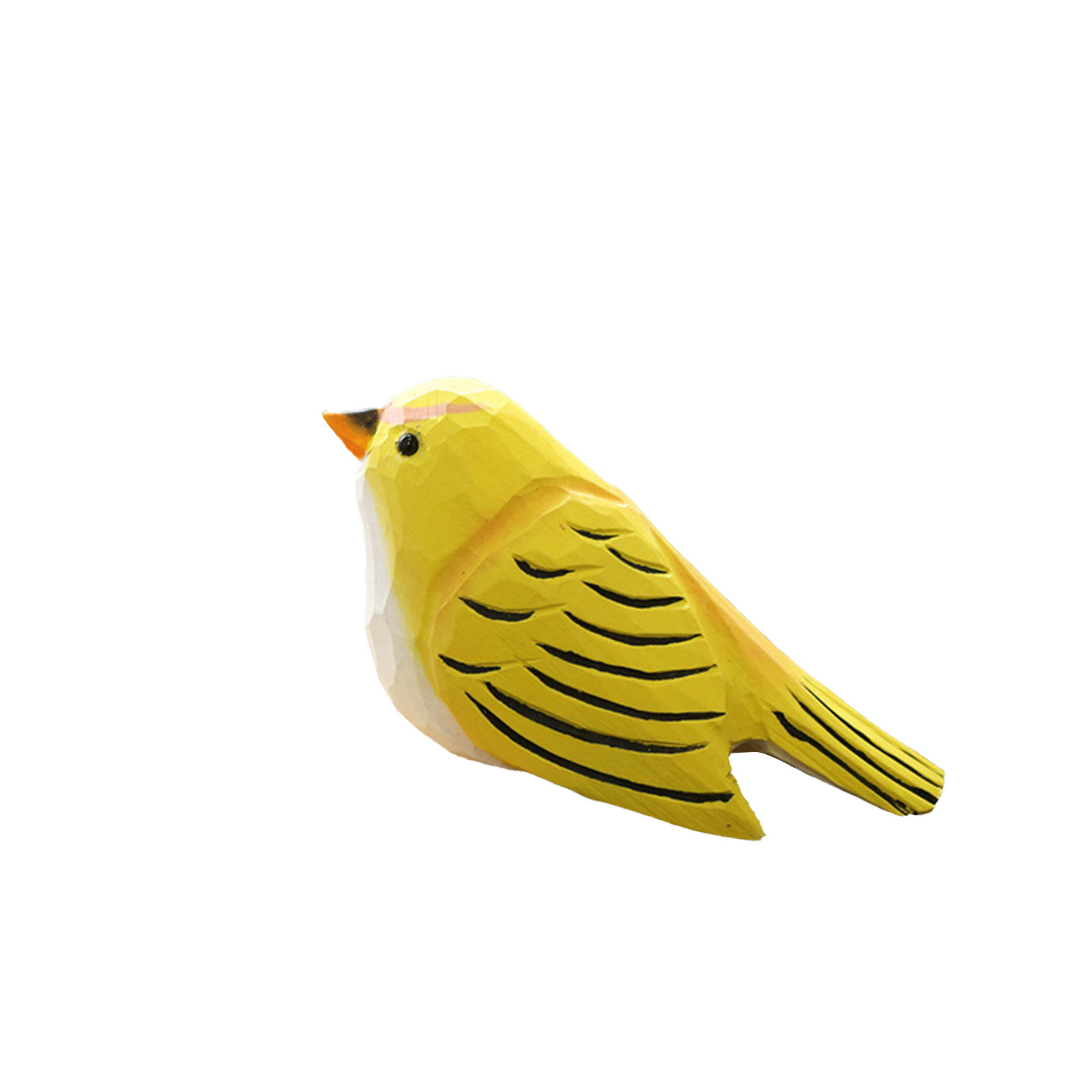 WOXINDA Bird Figurine - Small Wood Bird Statue Art Handmade Carving Decoration Miniature Animals