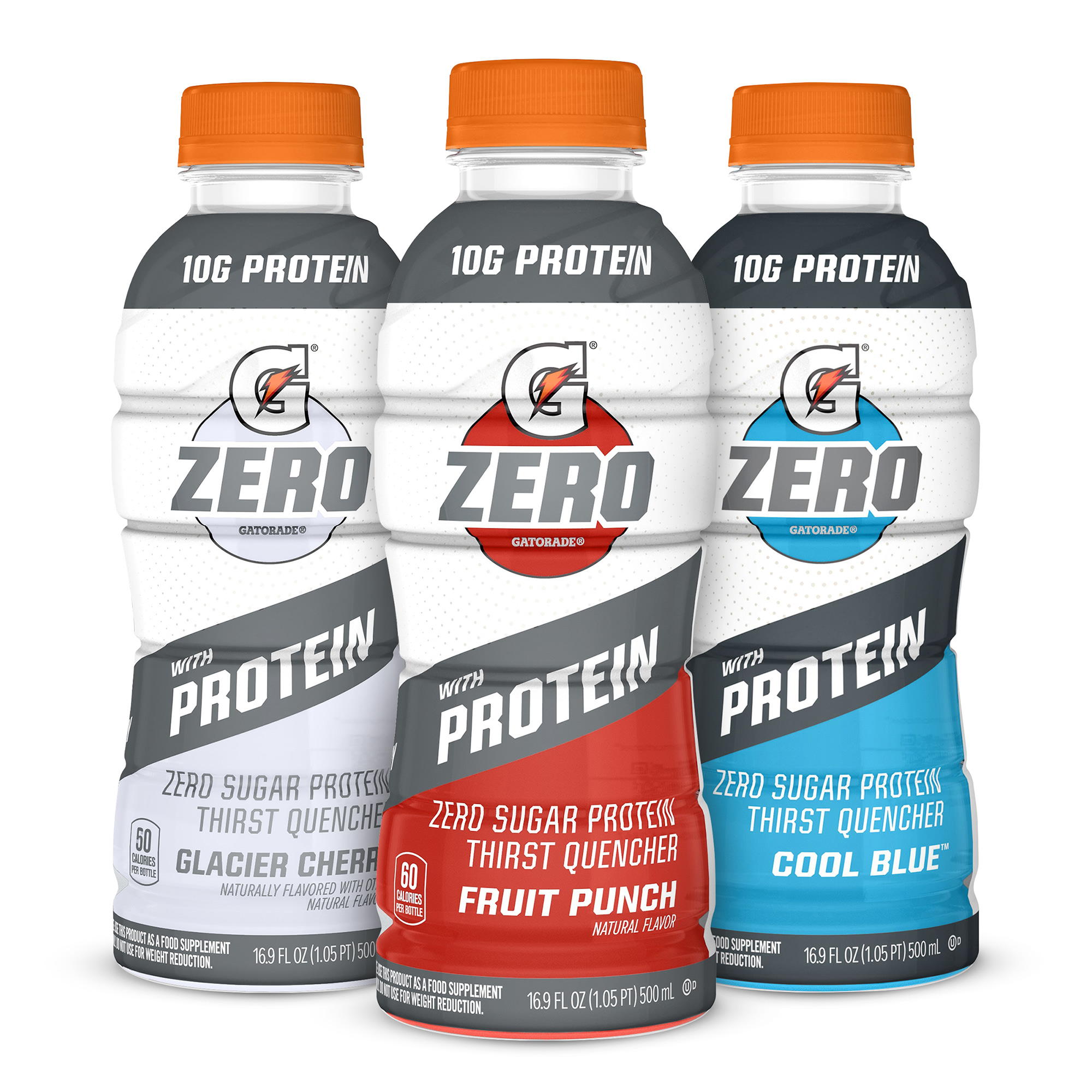 Gatorade G Zero with Protein Variety Pack, 16.9 Fluid Ounce (15 Pack)