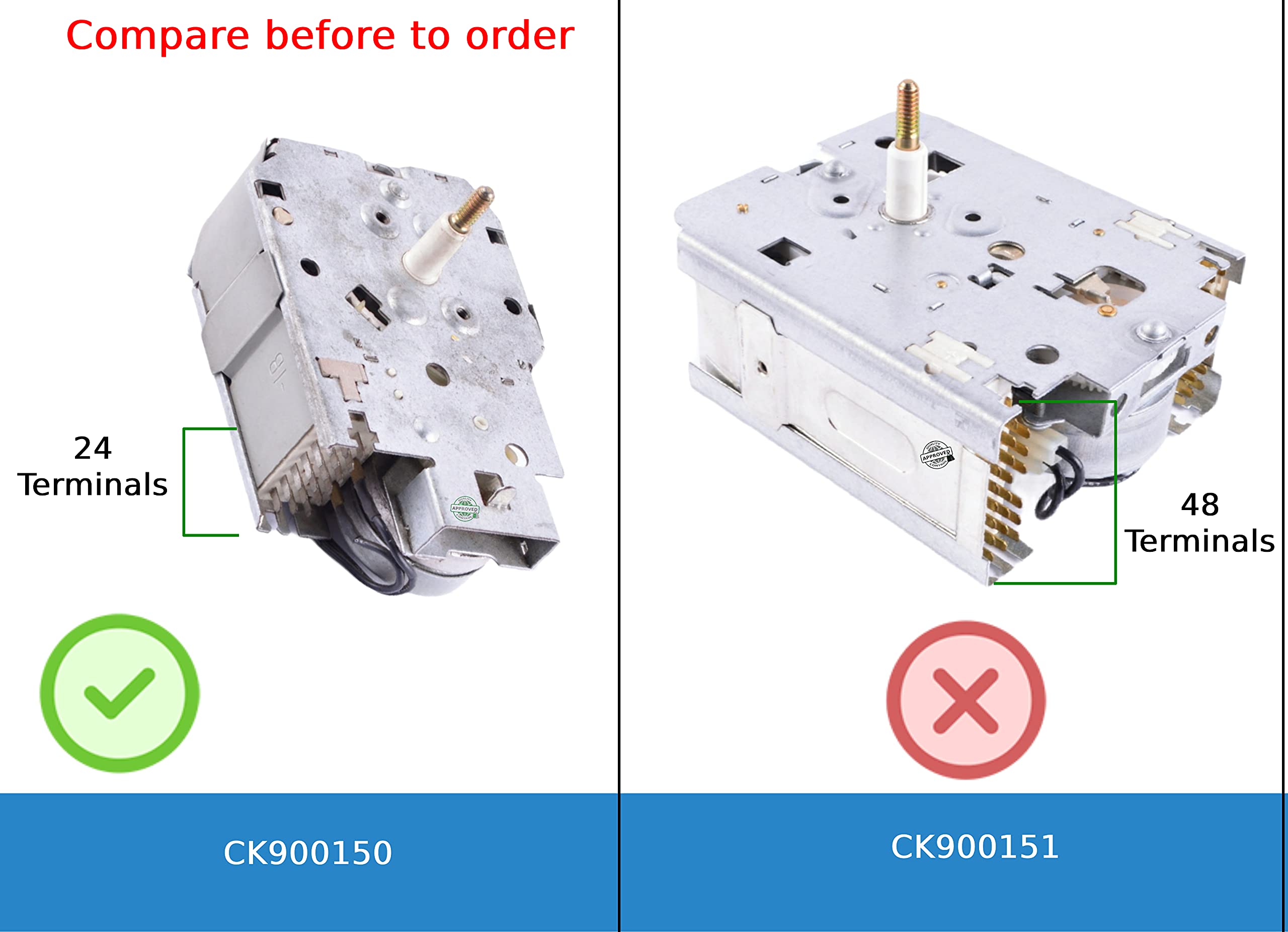 GlobPro 3347769 3349069 3351734 3946466 Washer Timer 24 terminals 6