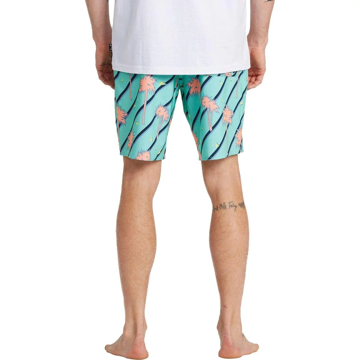 Billabong Men's Standard Sundays Pro Boardshort, 4-Way Performance Stretch, 19 Inch Outseam, Sea Green, 38
