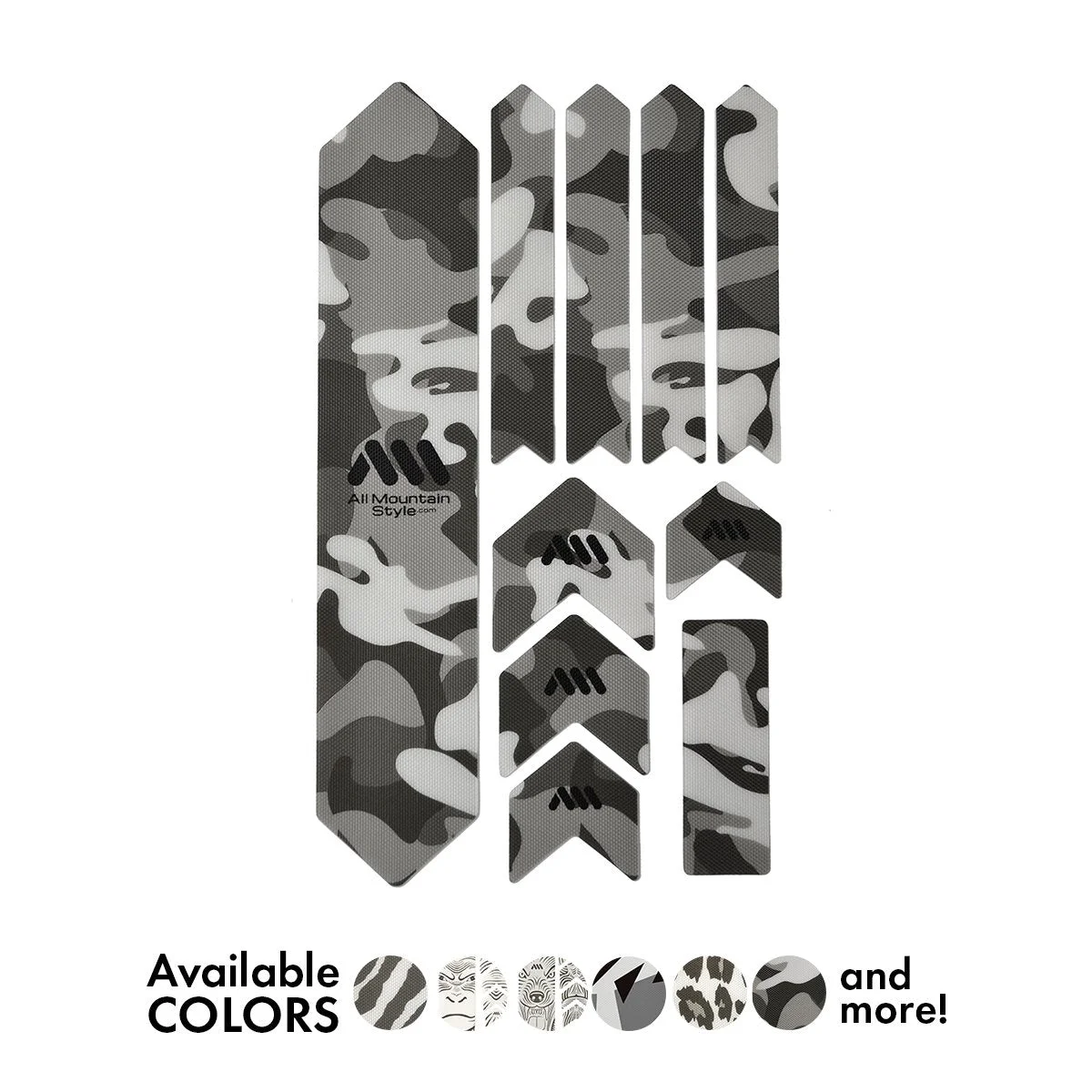 All Mountain Style Honeycomb frame guard XL, clear/cheetah - AMSFG2CLCH