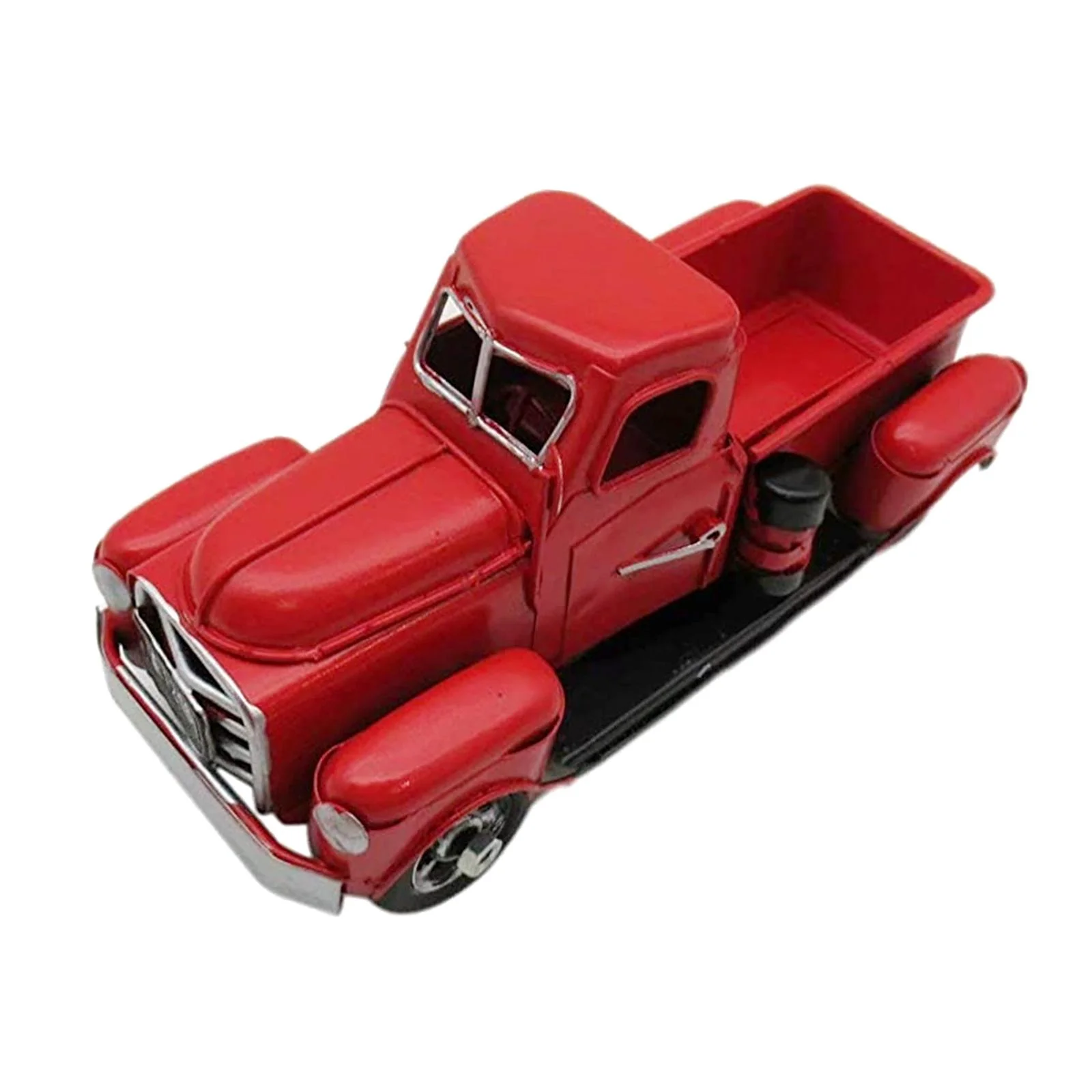 1:12 Toy, Christmas Truck Model, Vintage Figurine Collectible Toy Table Top Ornament, Christmas New Year Gift Decoration for Home