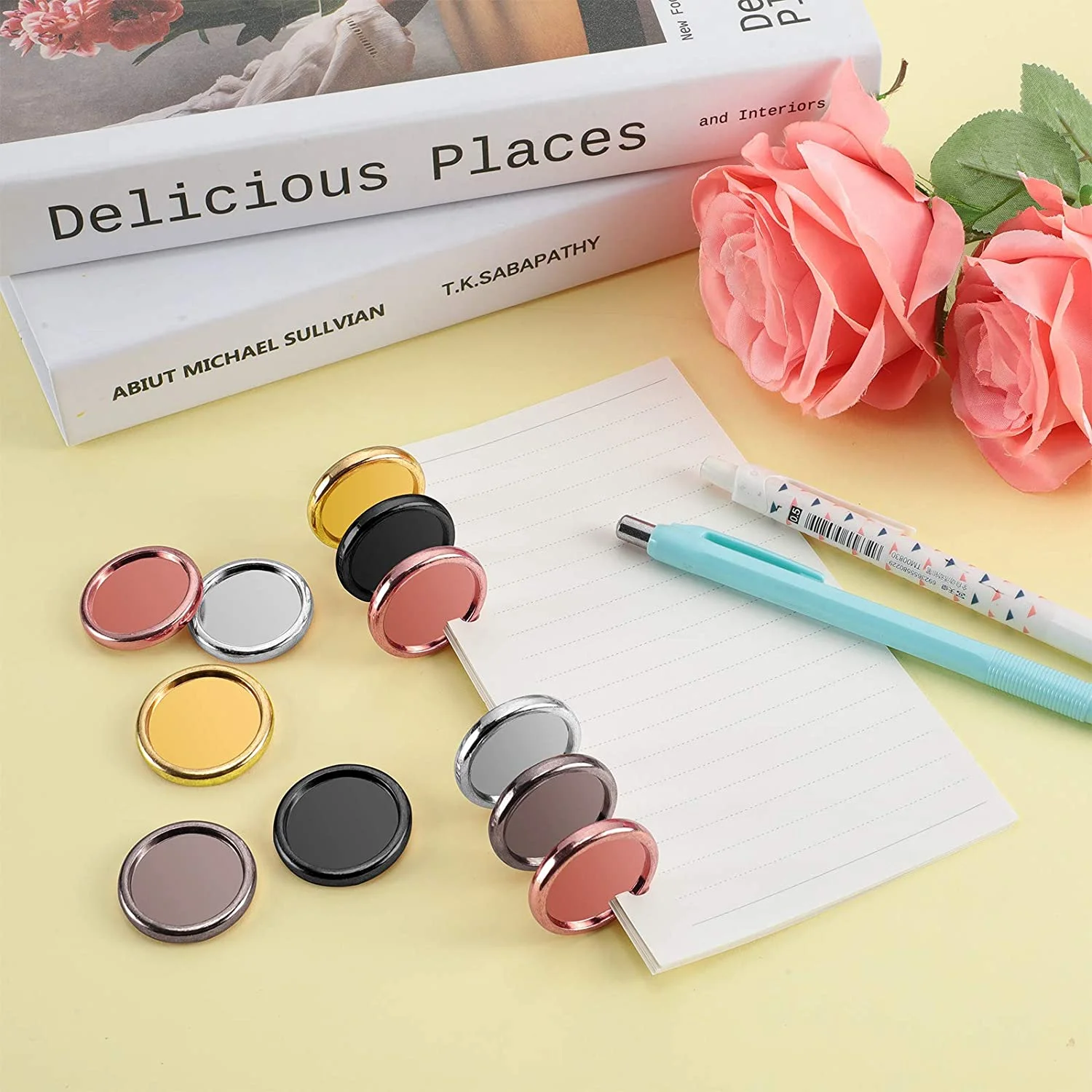 55 Pieces Discs Binding Ring Discs Discbound Expansion Discs Arc System Notebooks Planners with 5 Boxes