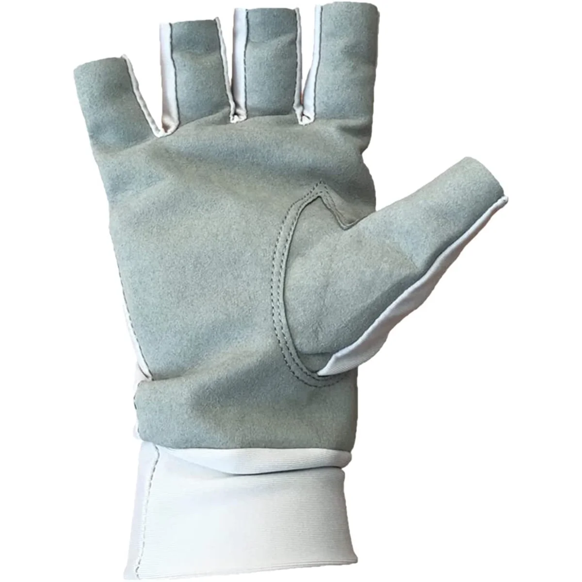 Glacier Glove Ascension Bay Fingerless Sun Gloves - Large - Light Gray
