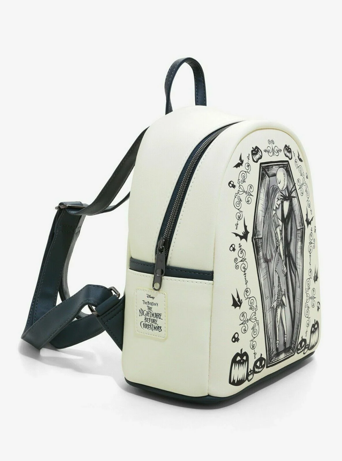 Disney Loungefly The Nightmare Before Christmas Jack And Sally Lovers Mini Backpack Bag