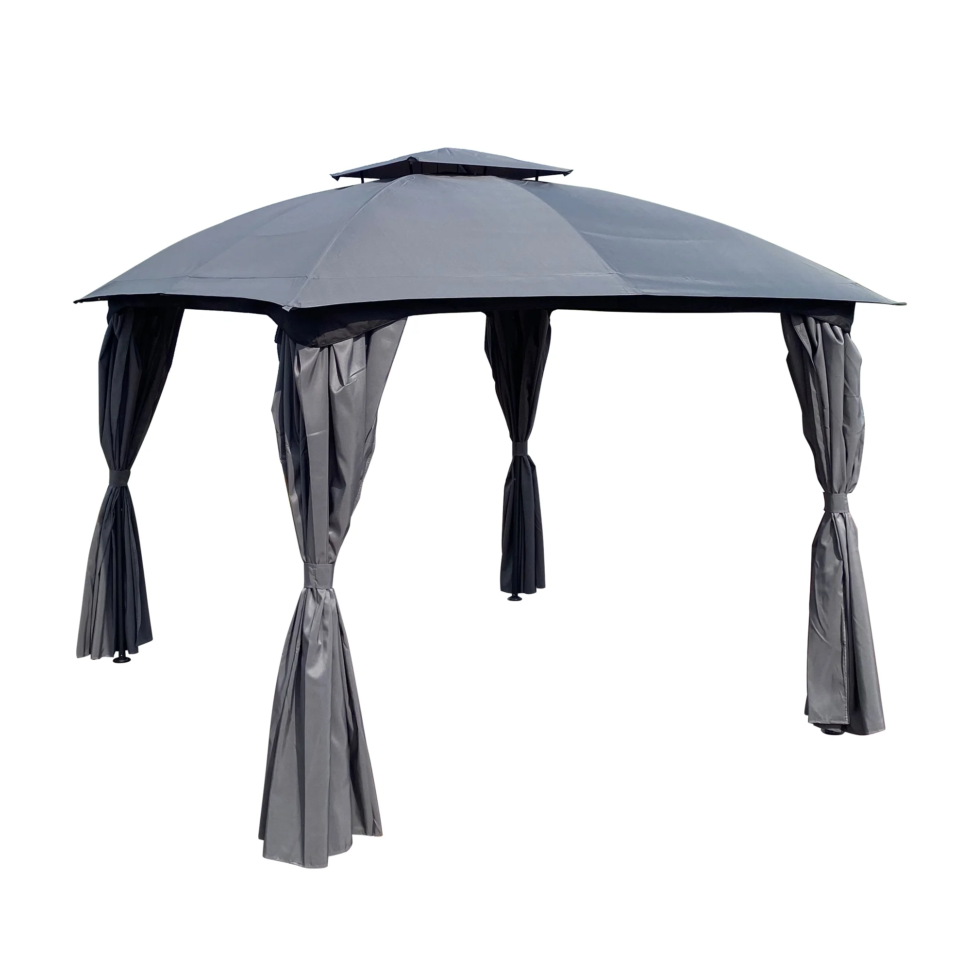 Patio Gazebo 10'x10' Double Roof Outdoor Shelter Tent Gazebo Patio Tent Garden Canopy Shelter