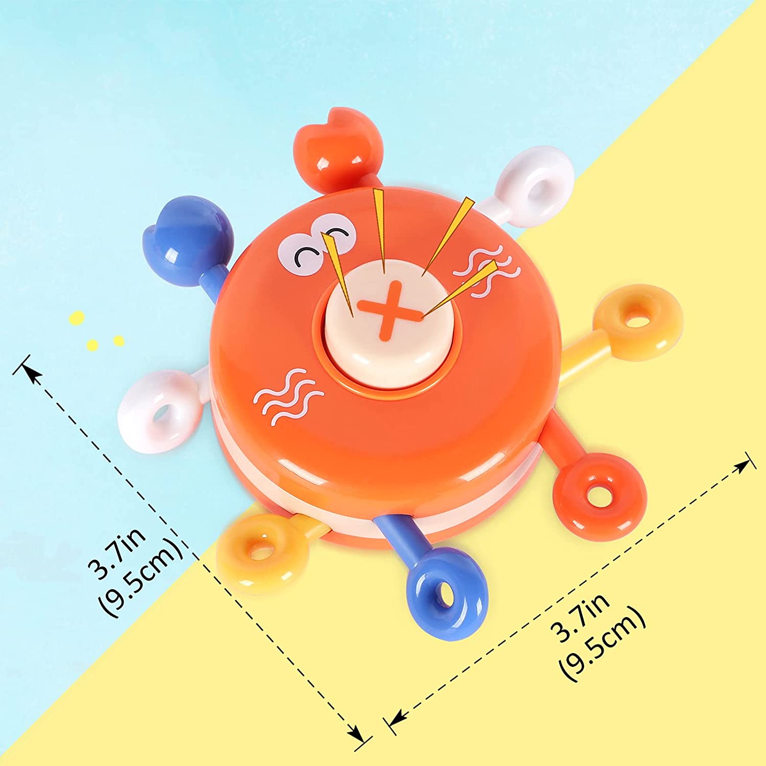 TRARIND 2 Pack Baby Sensory Toys, Toddler Animal Finger Push Toy, Exercise Finger Flexible Toy for 6-12 Months, Infant Toy for 1 Year Old Boys Girls, Newborn Baby Birthday Christmas Gifts