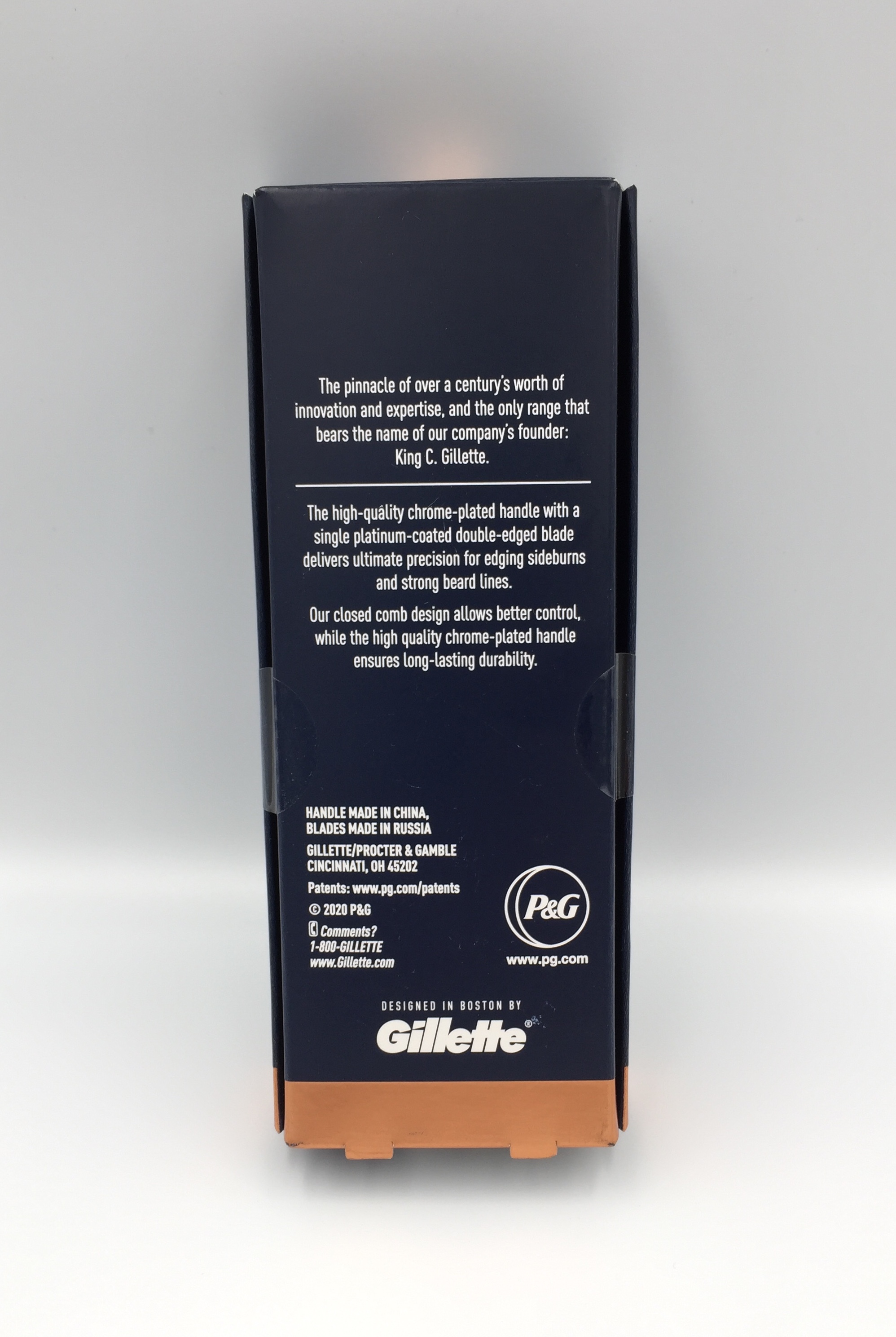 King C. Gillette Men's Double Edge Safety Razor with 5 Double Edge Refill Blades, Chrome