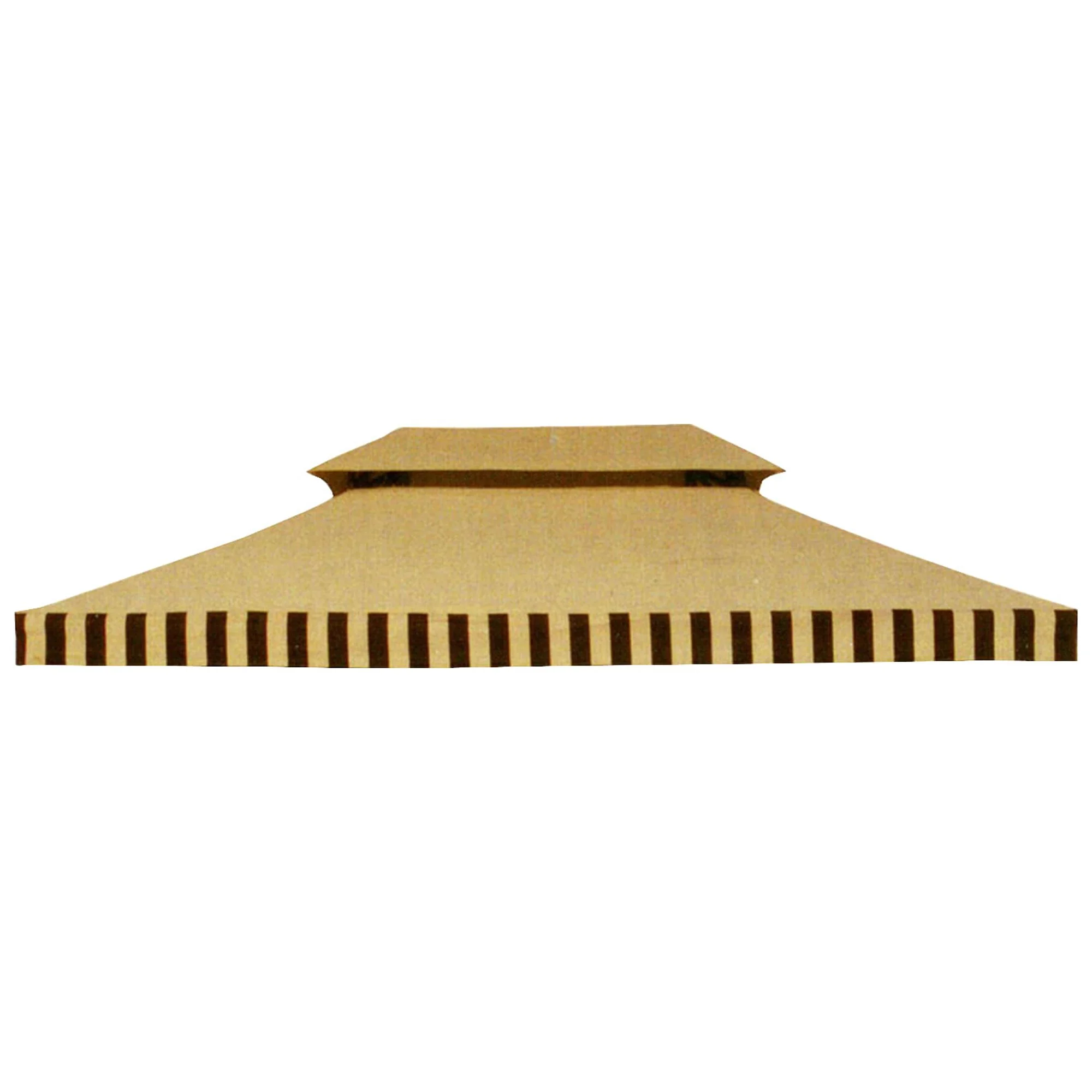 Garden Winds Replacement Canopy Top for PH Victorian Gazebo - SOLID BEIGE COLOR, NO STRIPE - Riplock 350