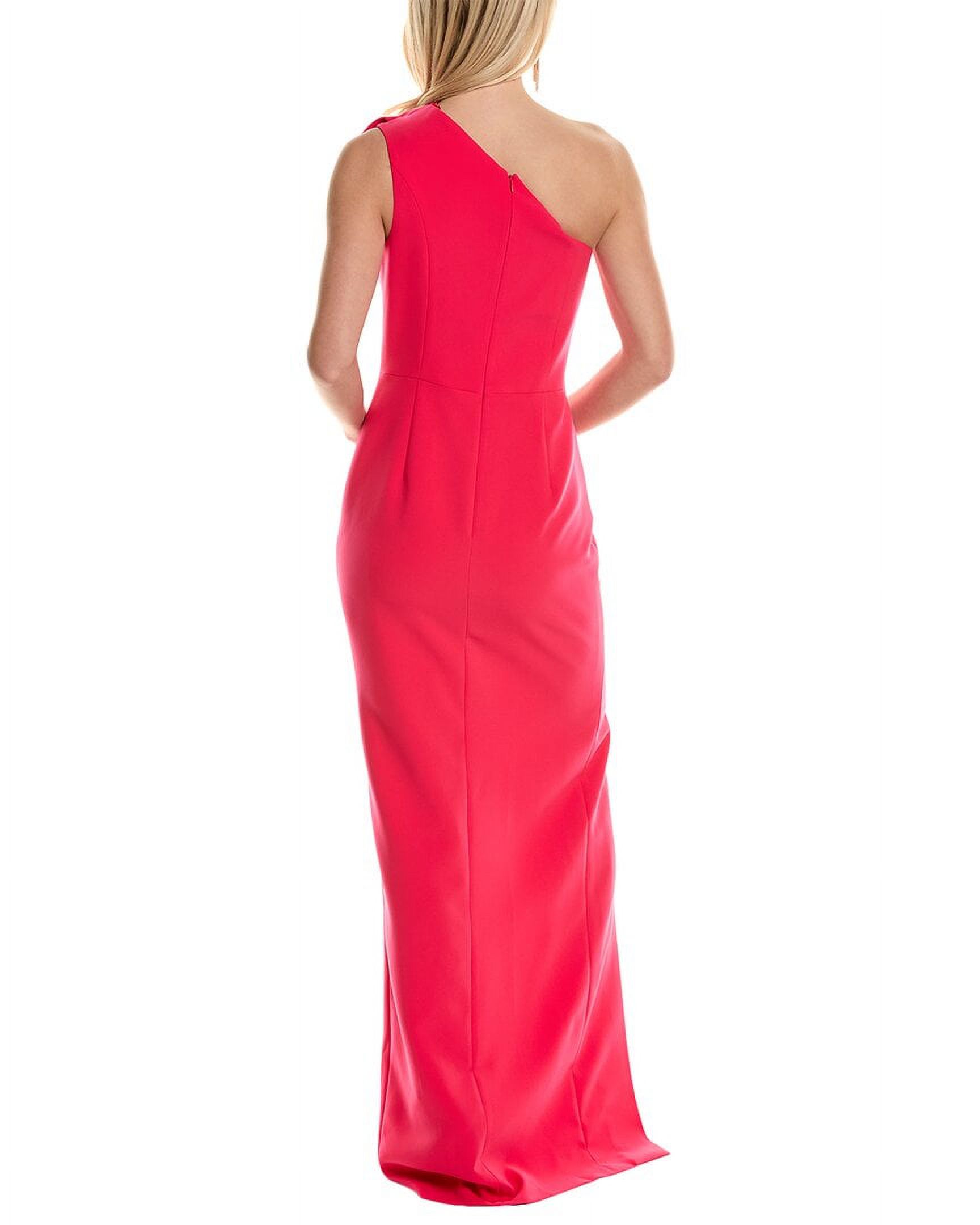 Teri Jon by Rickie Freeman womens  One-Shoulder Gown, 10, Pink