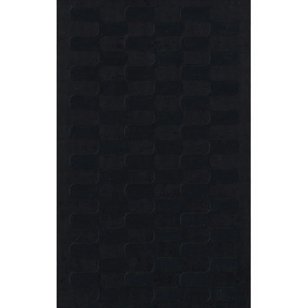 Dalyn Dover Area Rug DV9 Dv9 Black Grid Waves 10' x 14' Oval