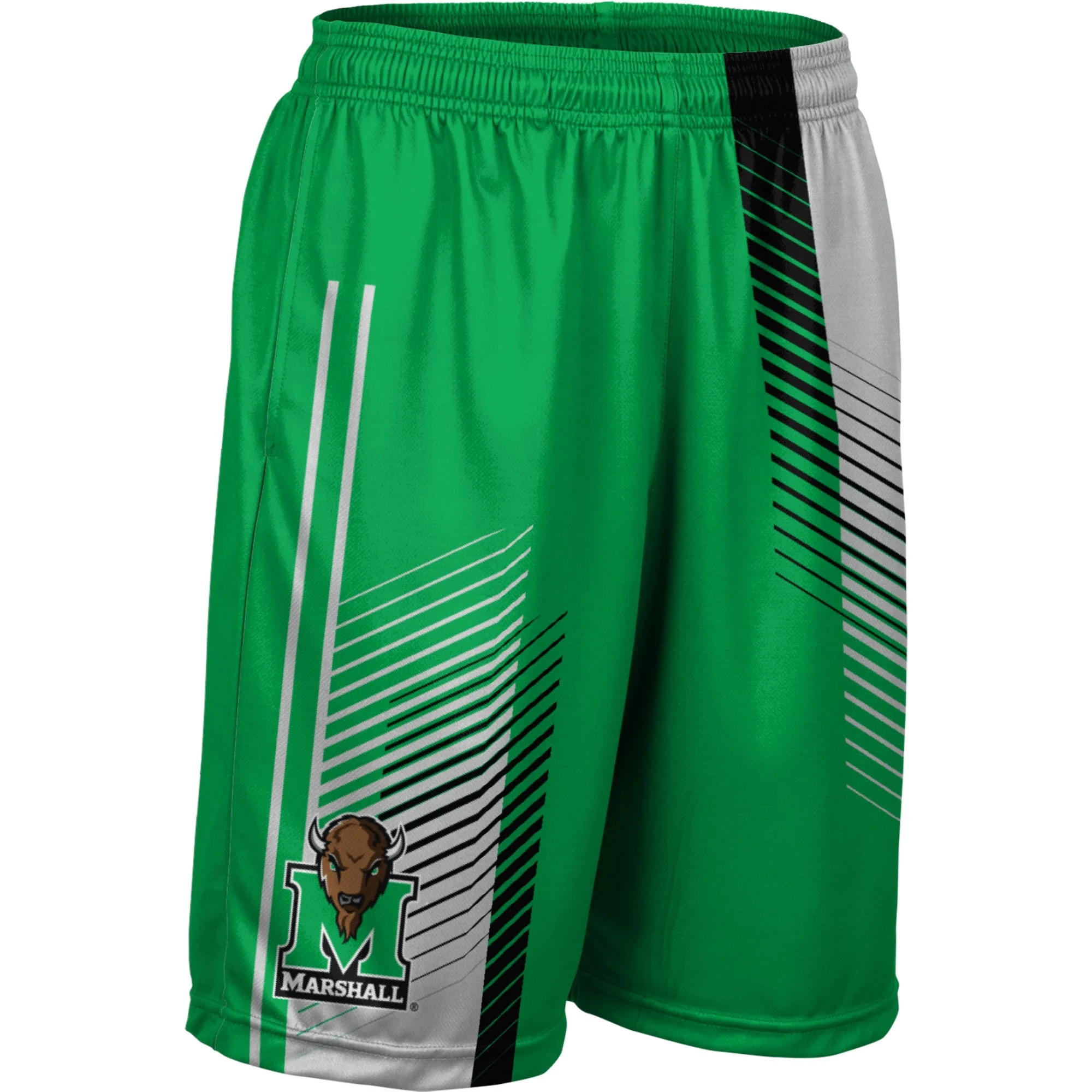 Men's Kelly Green Marshall Thundering Herd Pocketed Shorts