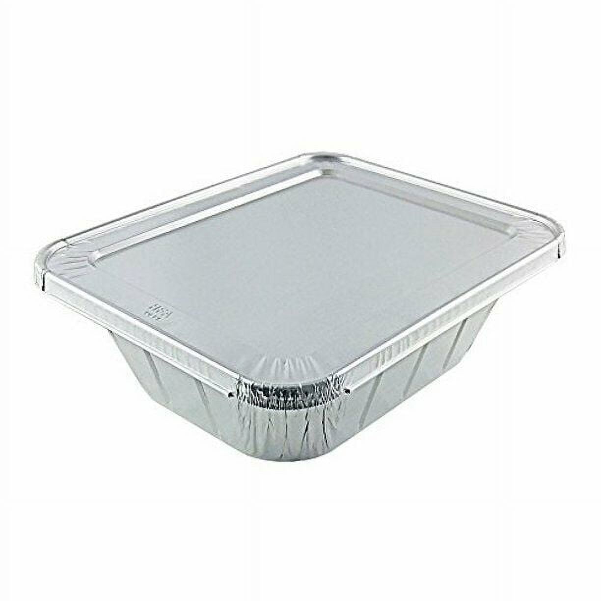 Half Size Extra Deep Aluminum Disposable Pan with Alum Lid For Baking & Storing (20 Qty)