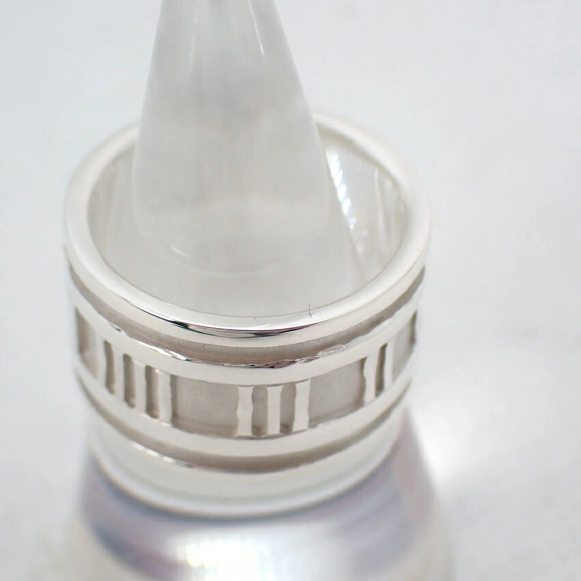 Pre-Owned TIFFANY 925 Atlas Wide Ring Size 13.5 (Good)