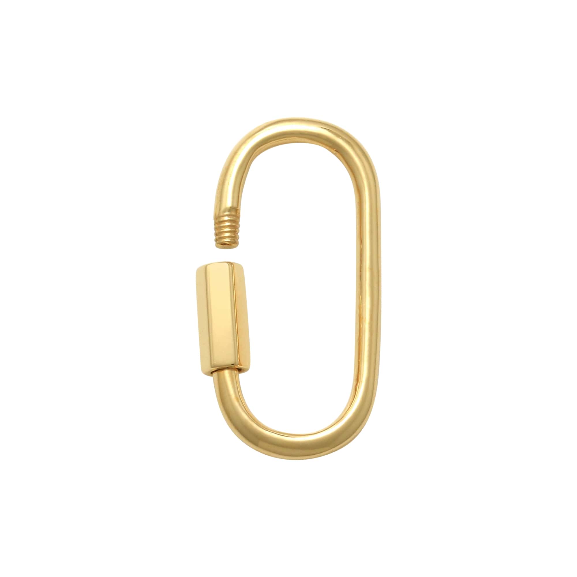 Anygolds 14K Real Solid Gold Charm Enhancer Connector Durable Chain Enhancer Multiple Charm Thick Link Type B - MWP74086Y Yellow Gold