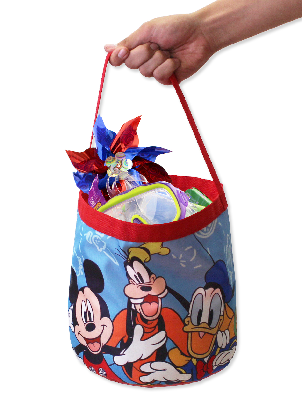 Mickey and Friends Collapsible Basket Bucket Toy Storage Tote Bag S22DC52641