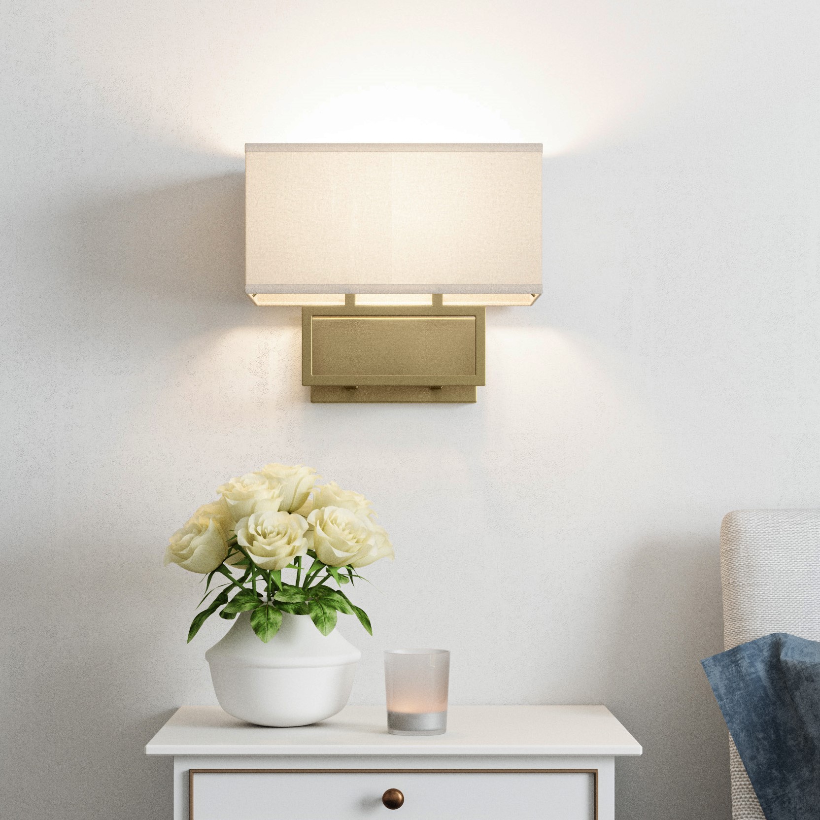 PR902G-Brio Lighting-Pressley - 2 Light Wall Sconce-10.14 Inches Tall and 11.9 Inches Wide-Gold Finish