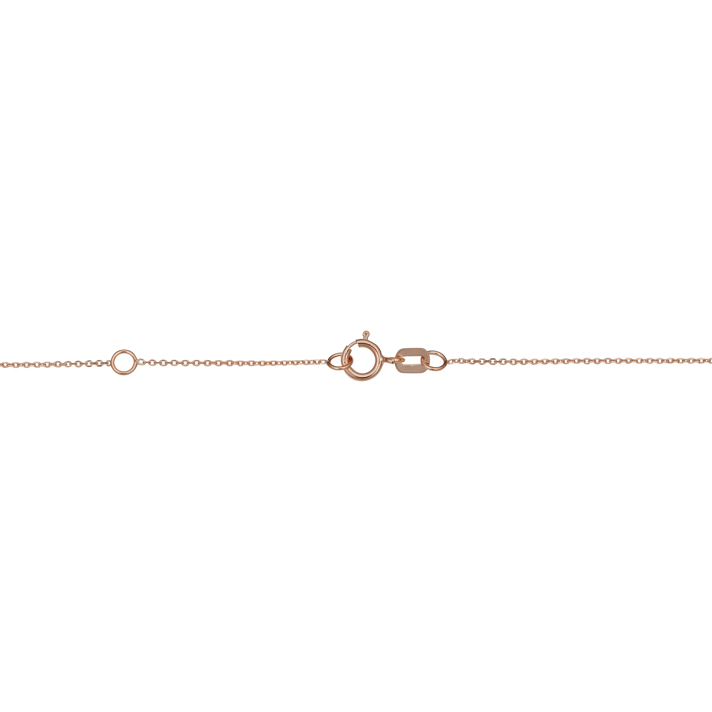 14k Rose Gold Twist Curved Bar Adjustable Length Necklace (adjusts to 17 or 18 inch)